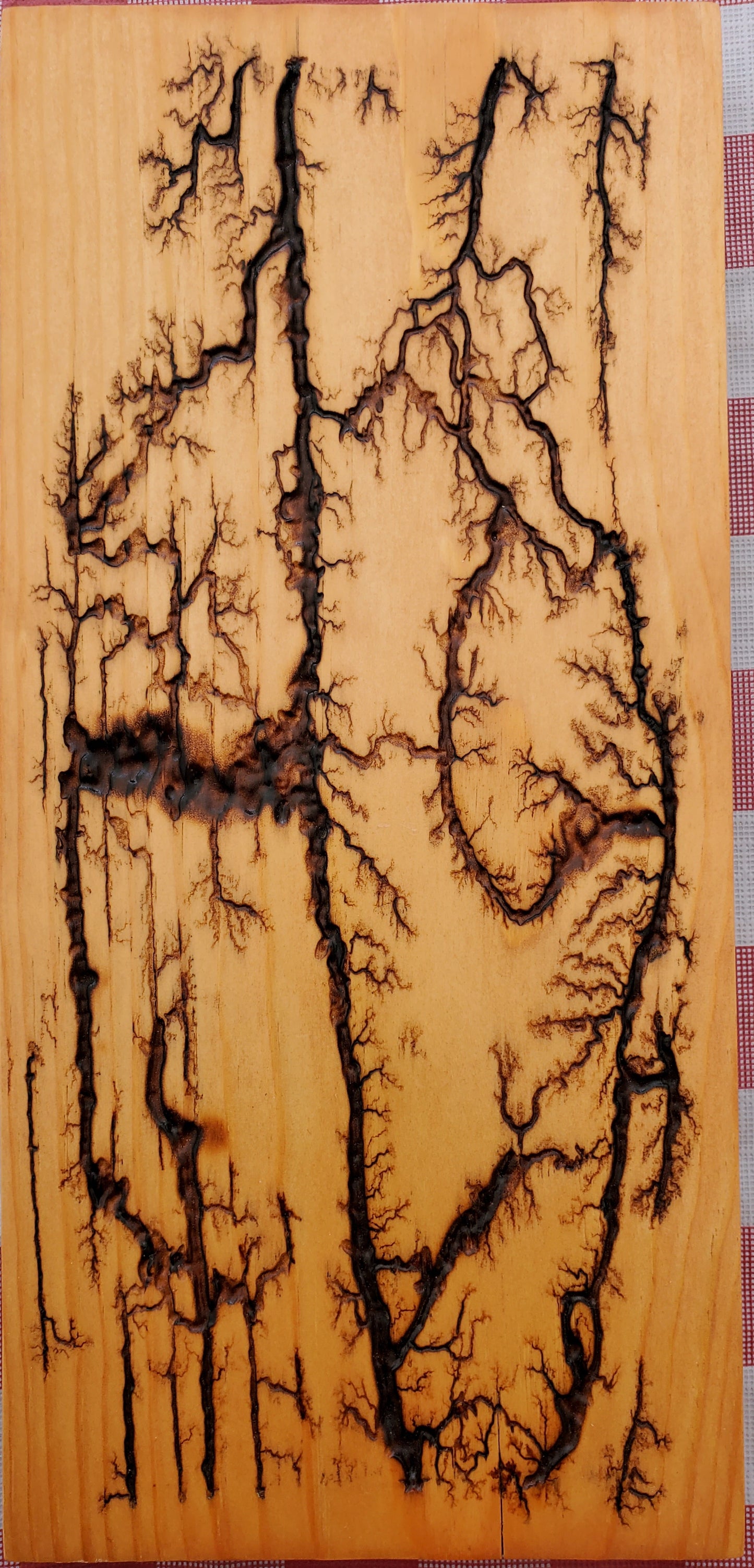 Golden Pecan Fractal Burn Board