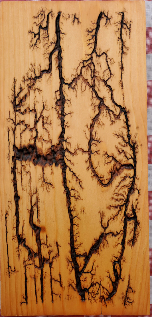 Golden Pecan Fractal Burn Board