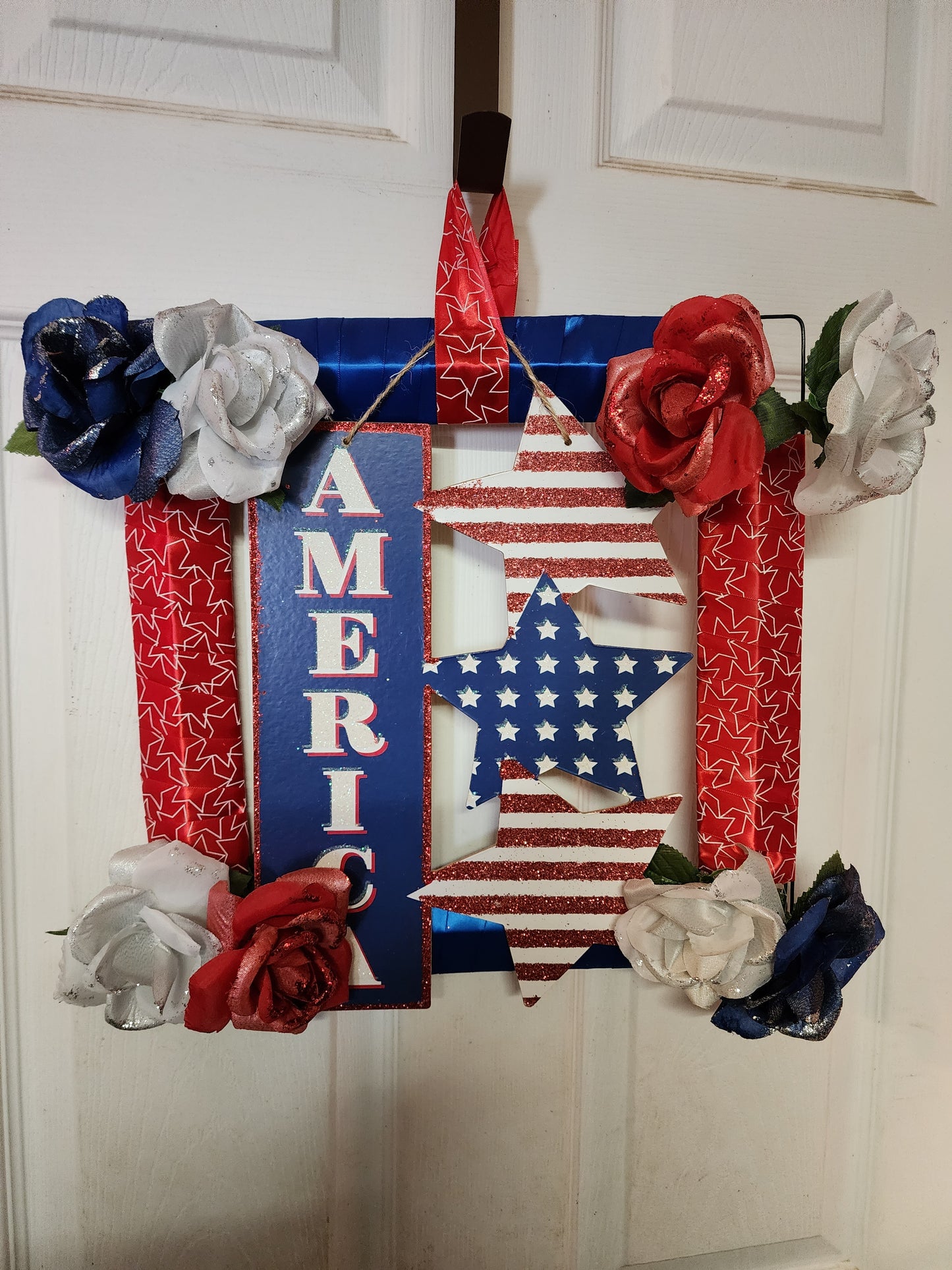 America Square Ribbon Wreath