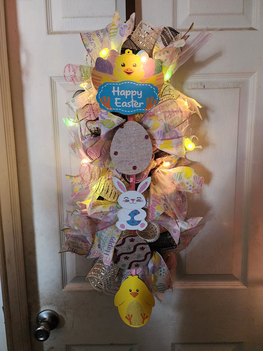 Easter Deco Mesh Swag