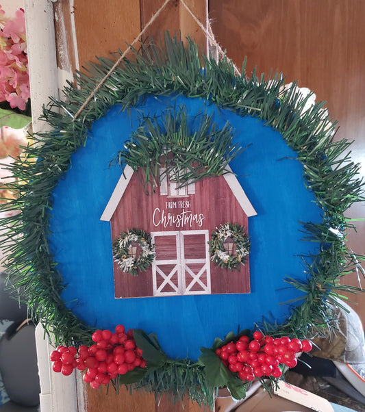 Farm Fresh Christmas Wooden Sign