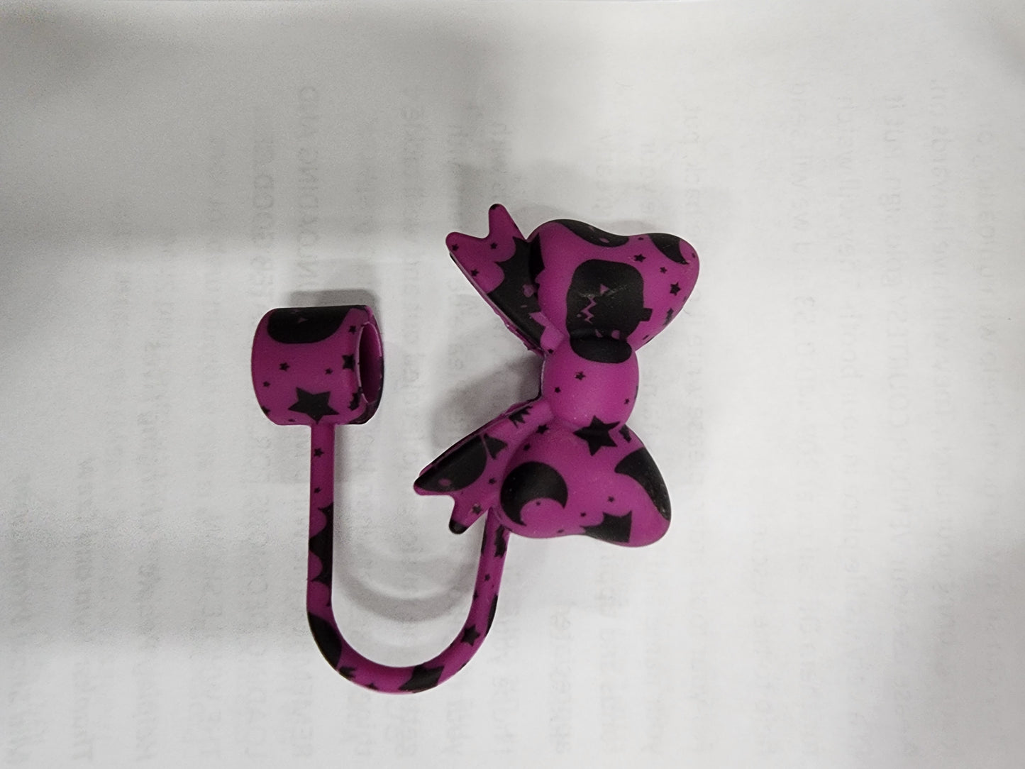 Chunky Bow Straw Topper