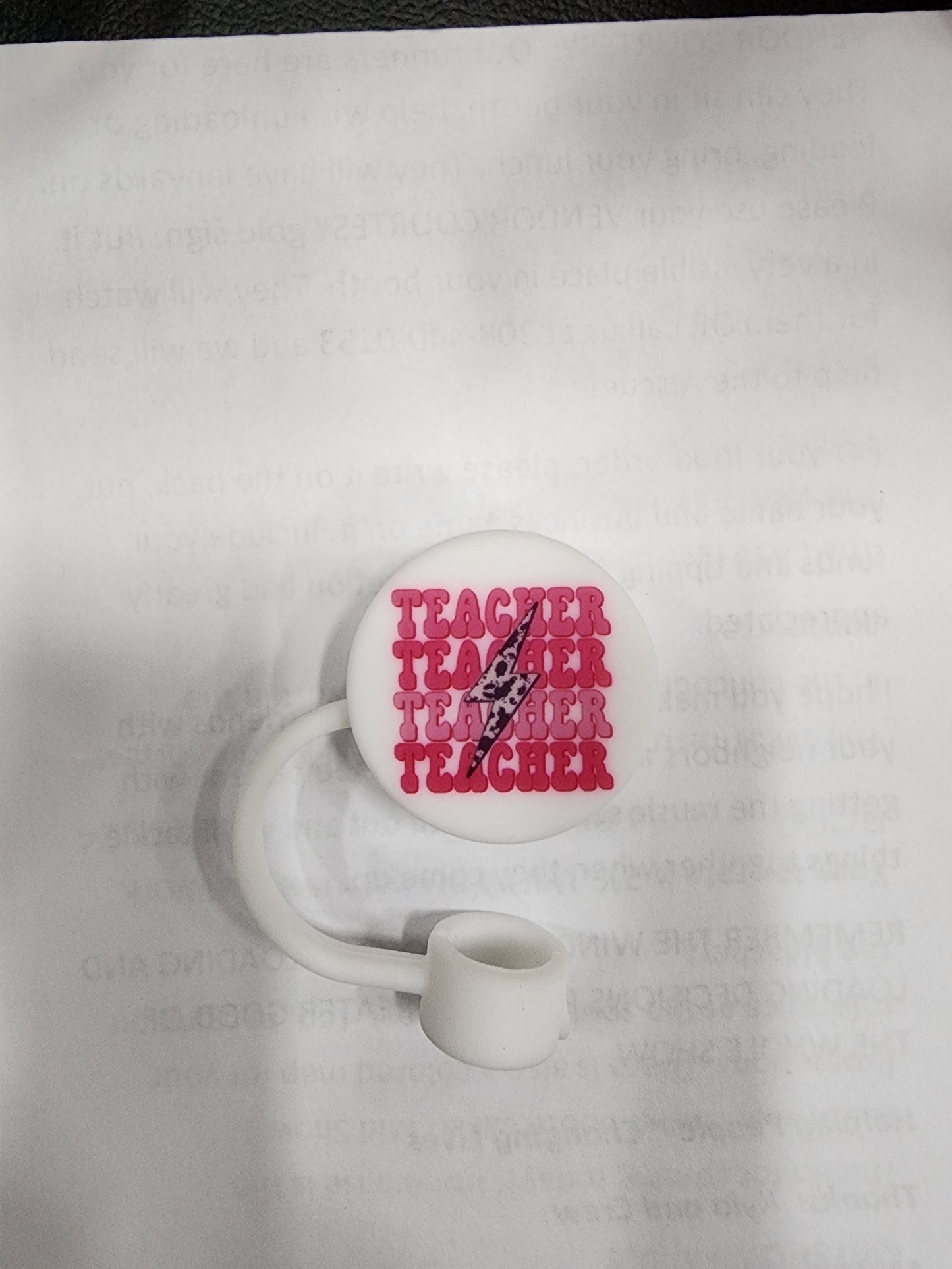 Chunky Bow Straw Topper