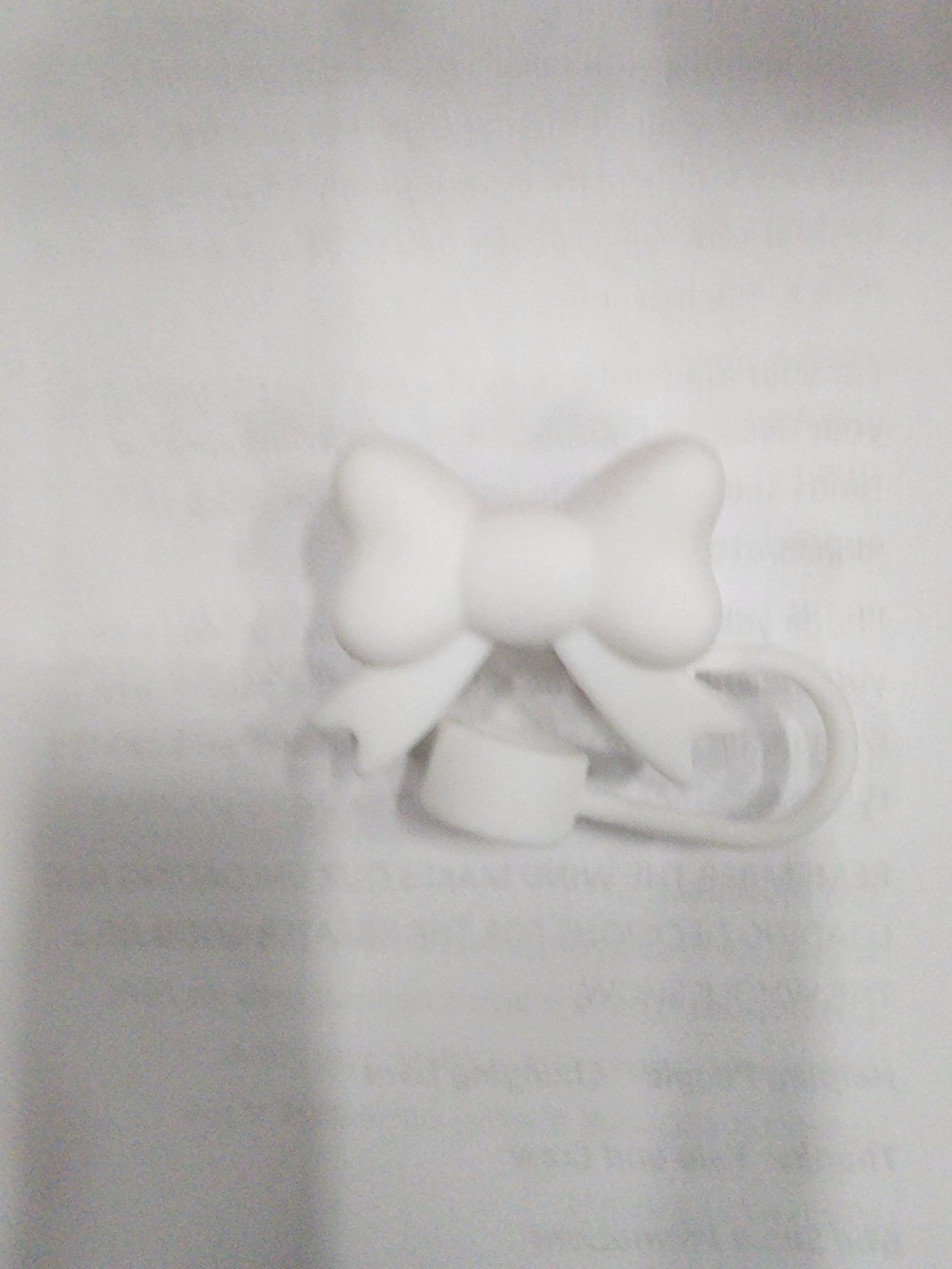 Chunky Bow Straw Topper