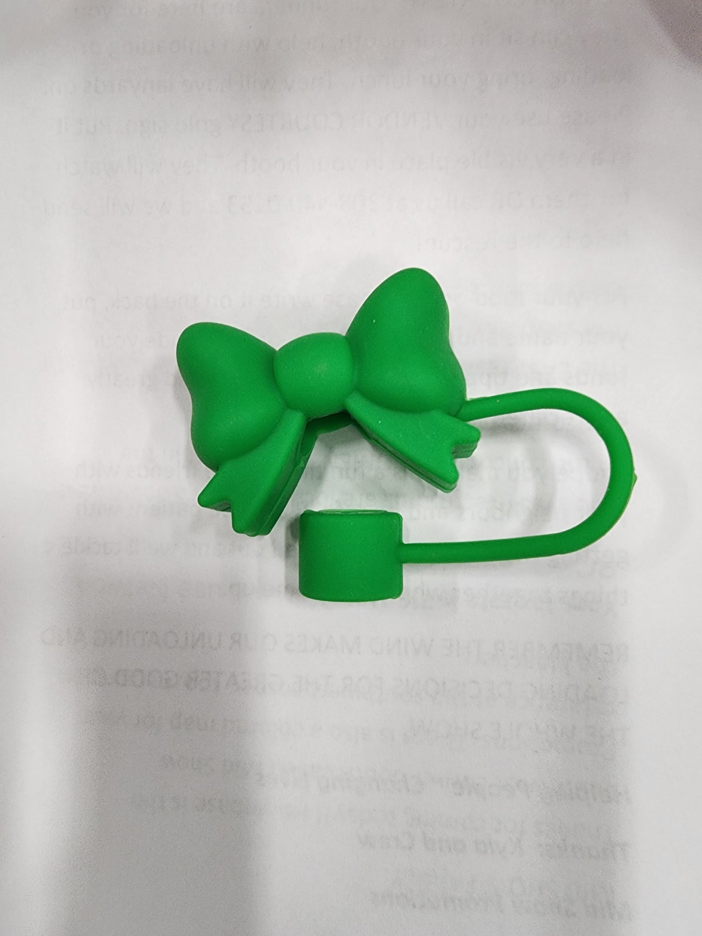 Chunky Bow Straw Topper