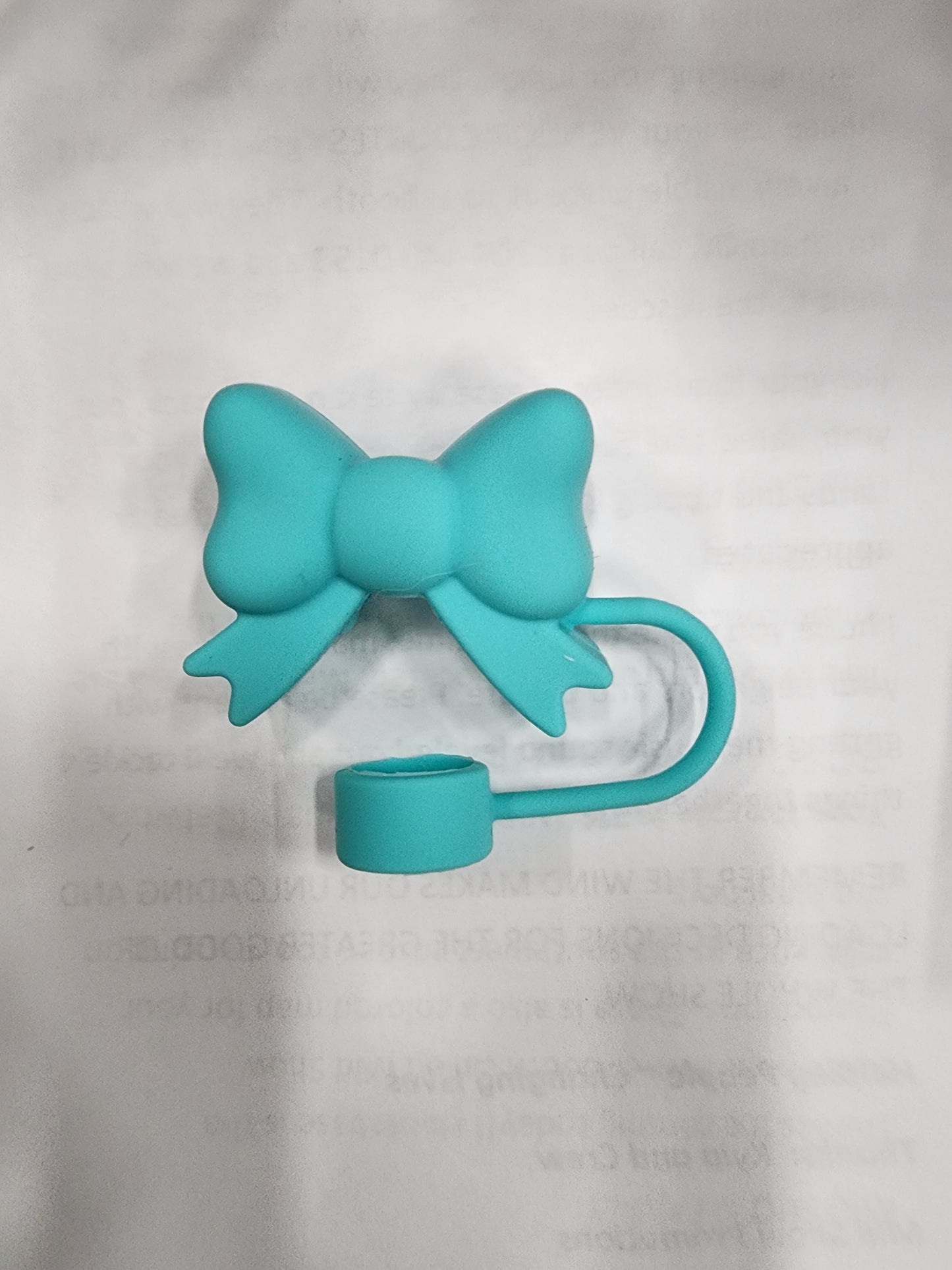 Chunky Bow Straw Topper