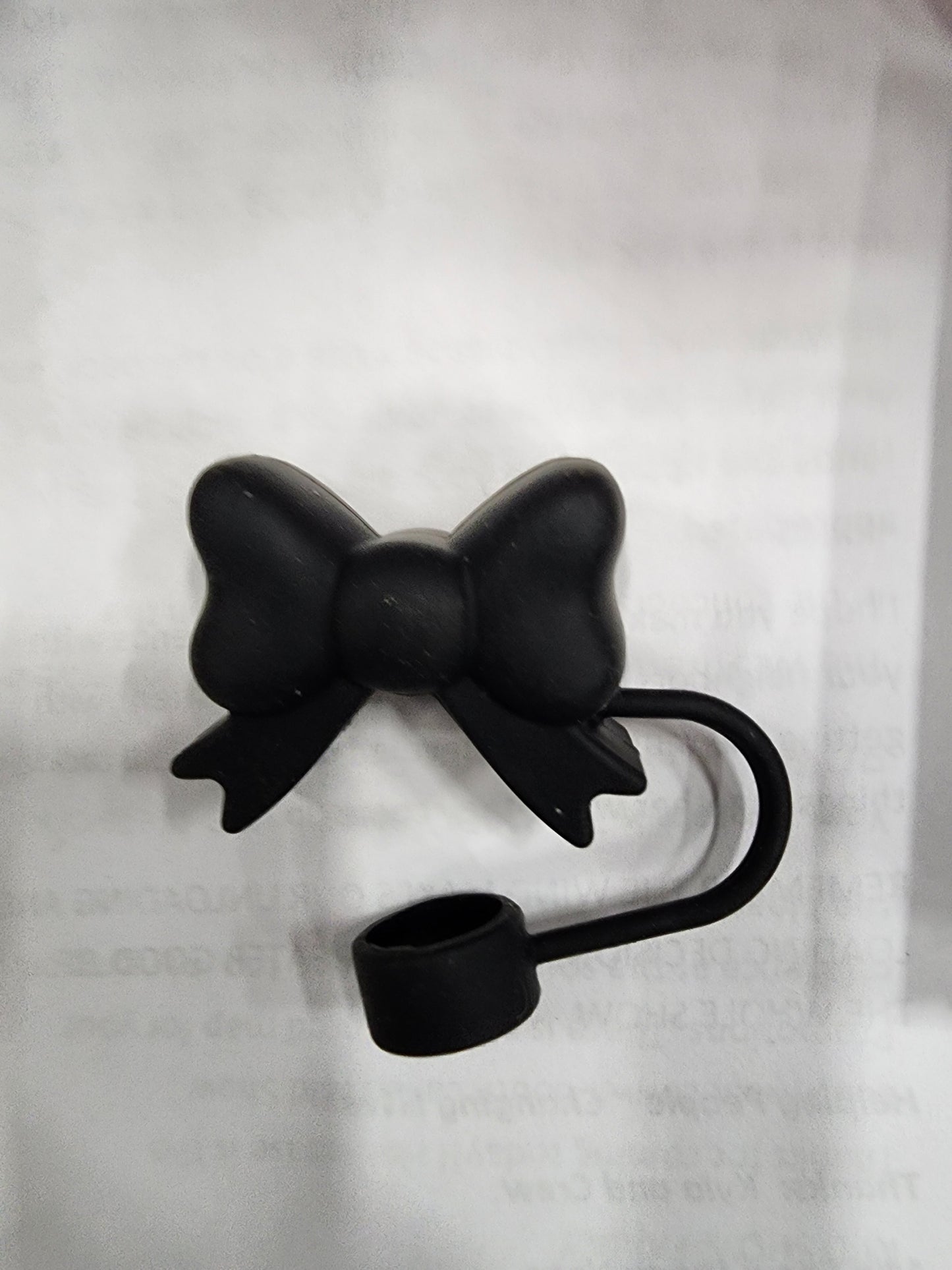 Chunky Bow Straw Topper