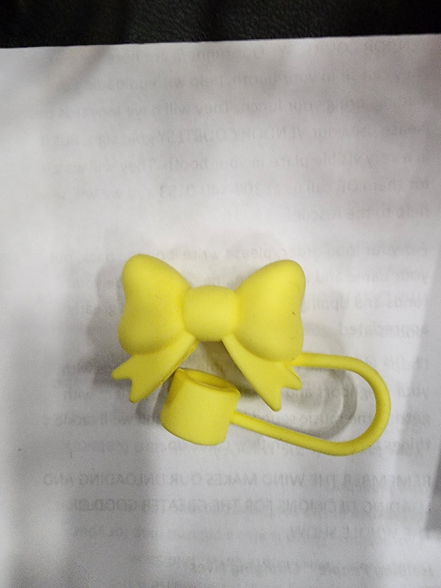 Chunky Bow Straw Topper