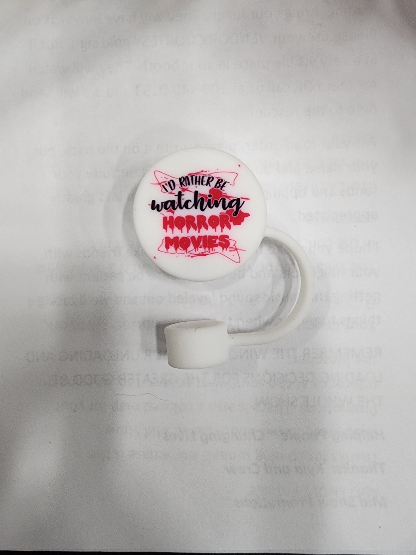 Chunky Bow Straw Topper