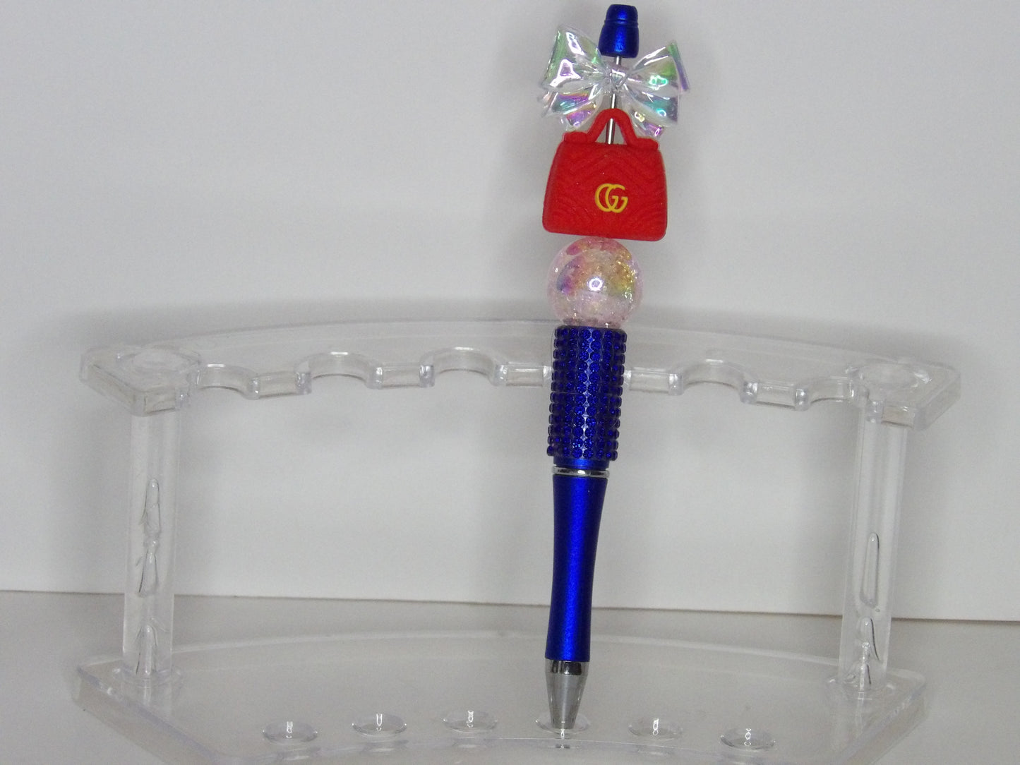 Handmade Bling Beaded Pens with Designer-Inspired Charms