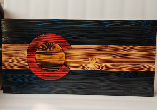Small Rustic Colorado Flag