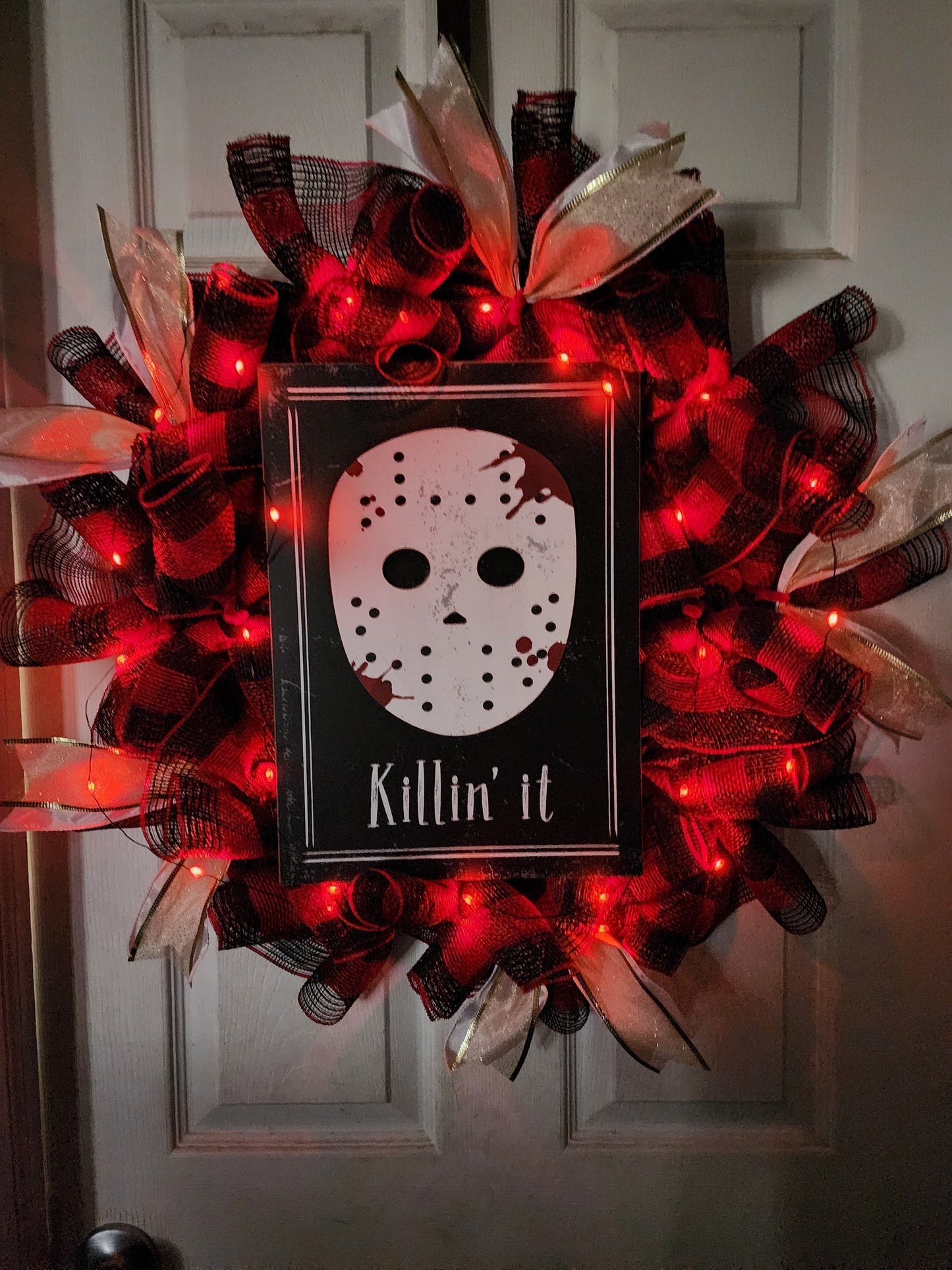 Jason Killin' It Deco Mesh Wreath