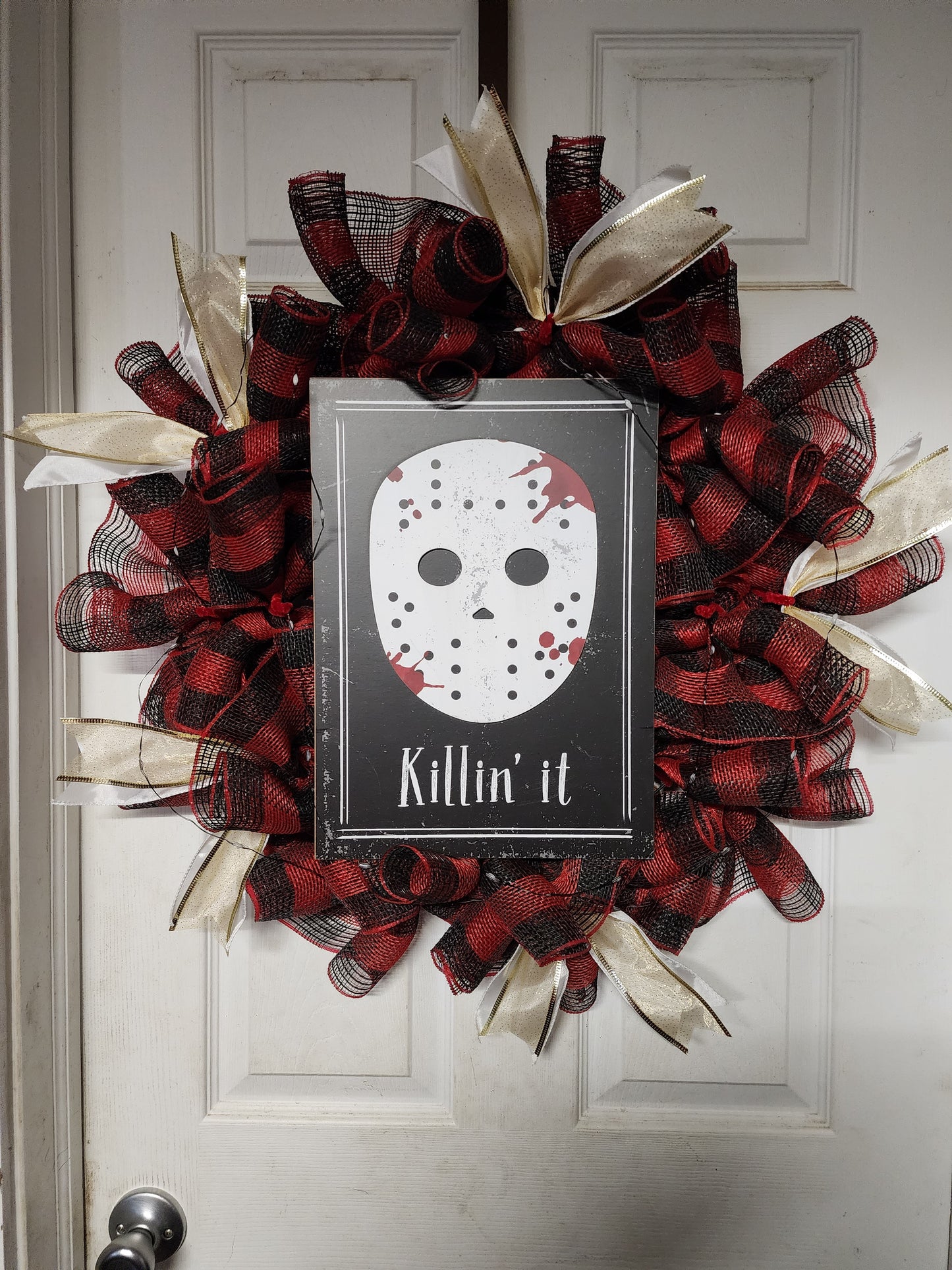 Jason Killin' It Deco Mesh Wreath