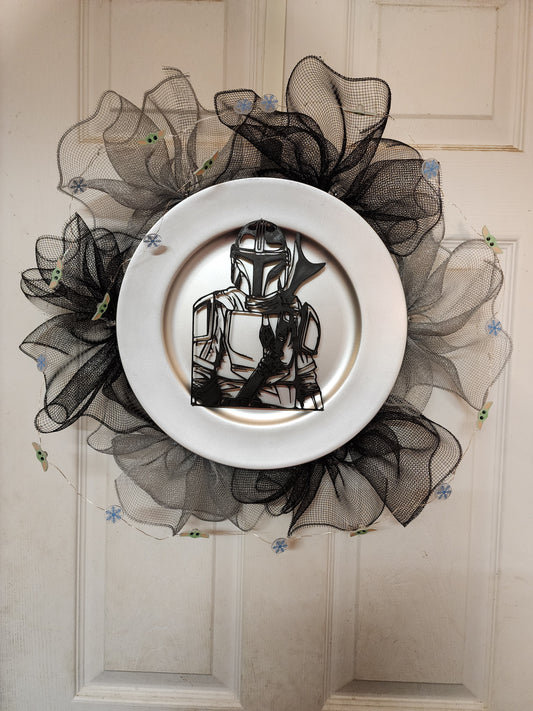 Star Warrior Deco Mesh Wreath