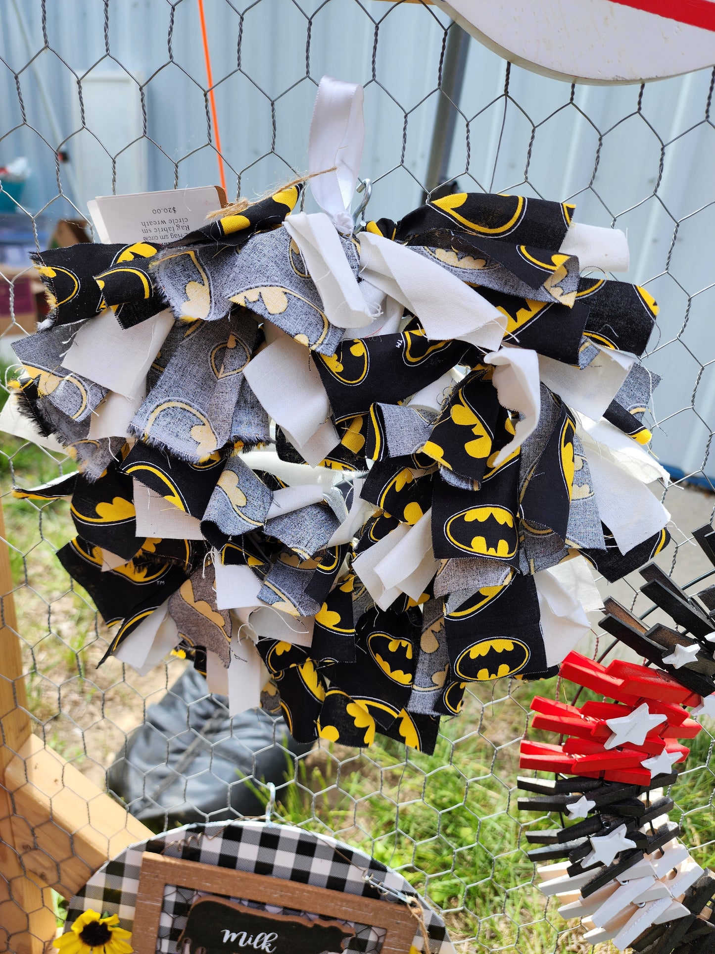 Batman Rag Wreath