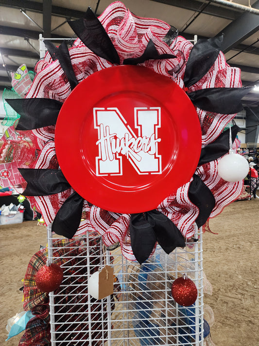 Nebraska Huskers Wreath