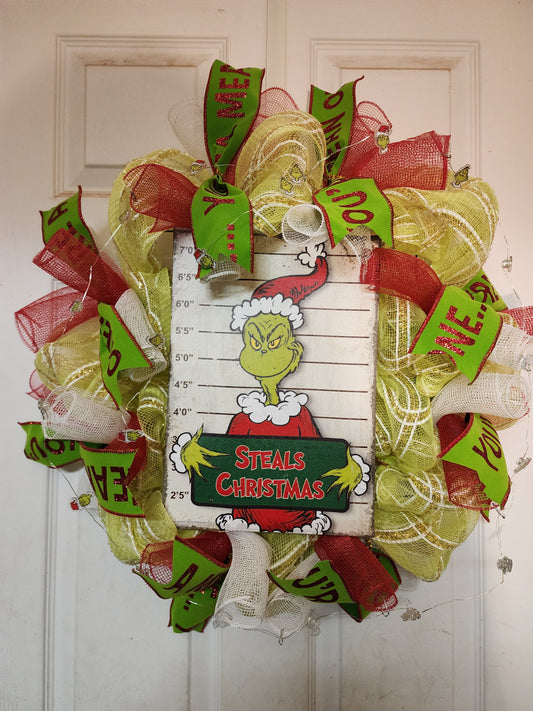 Monster Mug Shot on Square Frame