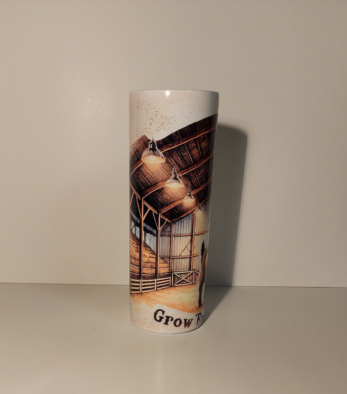 Grow 'Em & Show 'Em" Goat Barn Tumbler