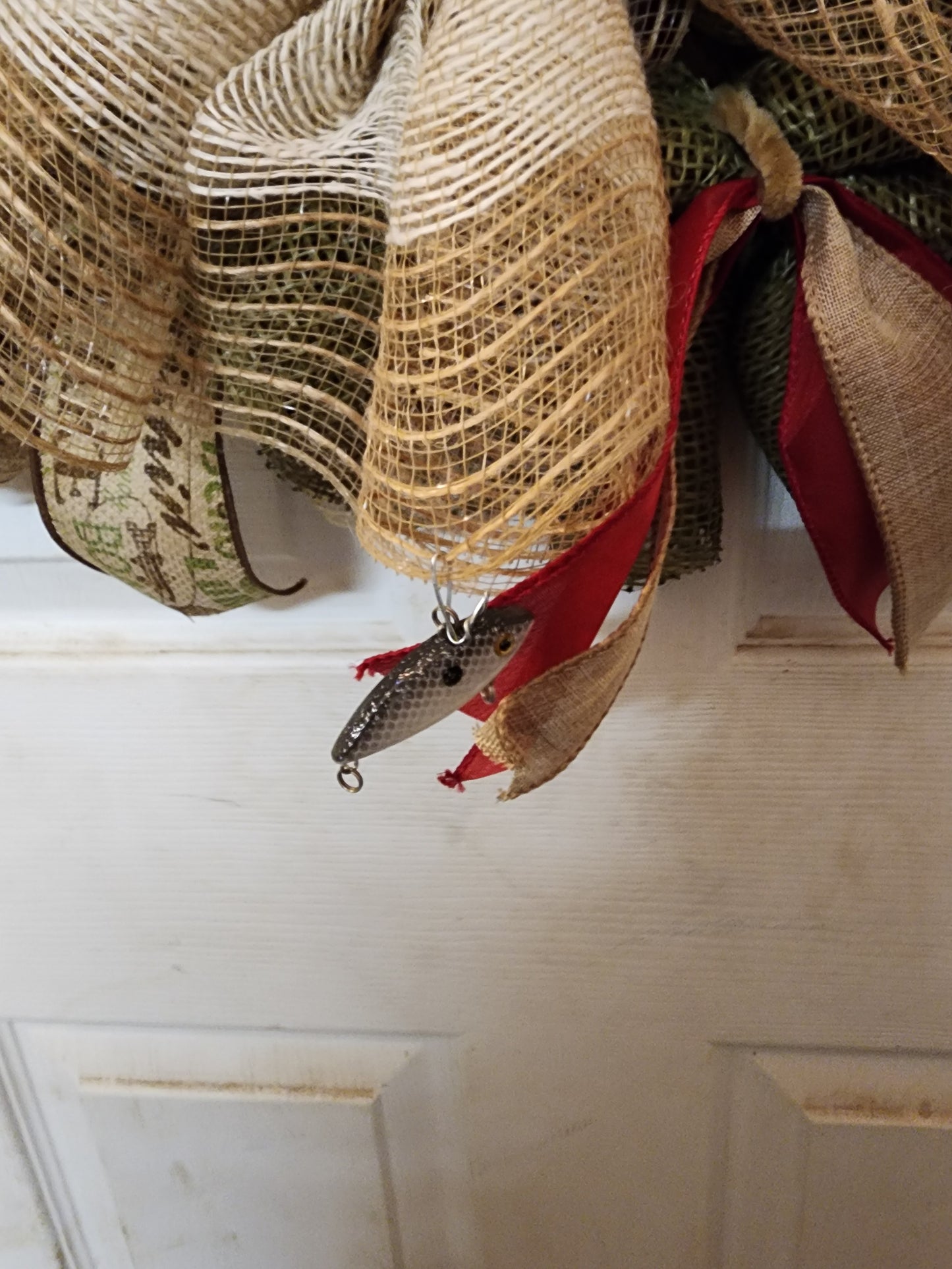 If I'm Missing I've Gone Fishing Wreath