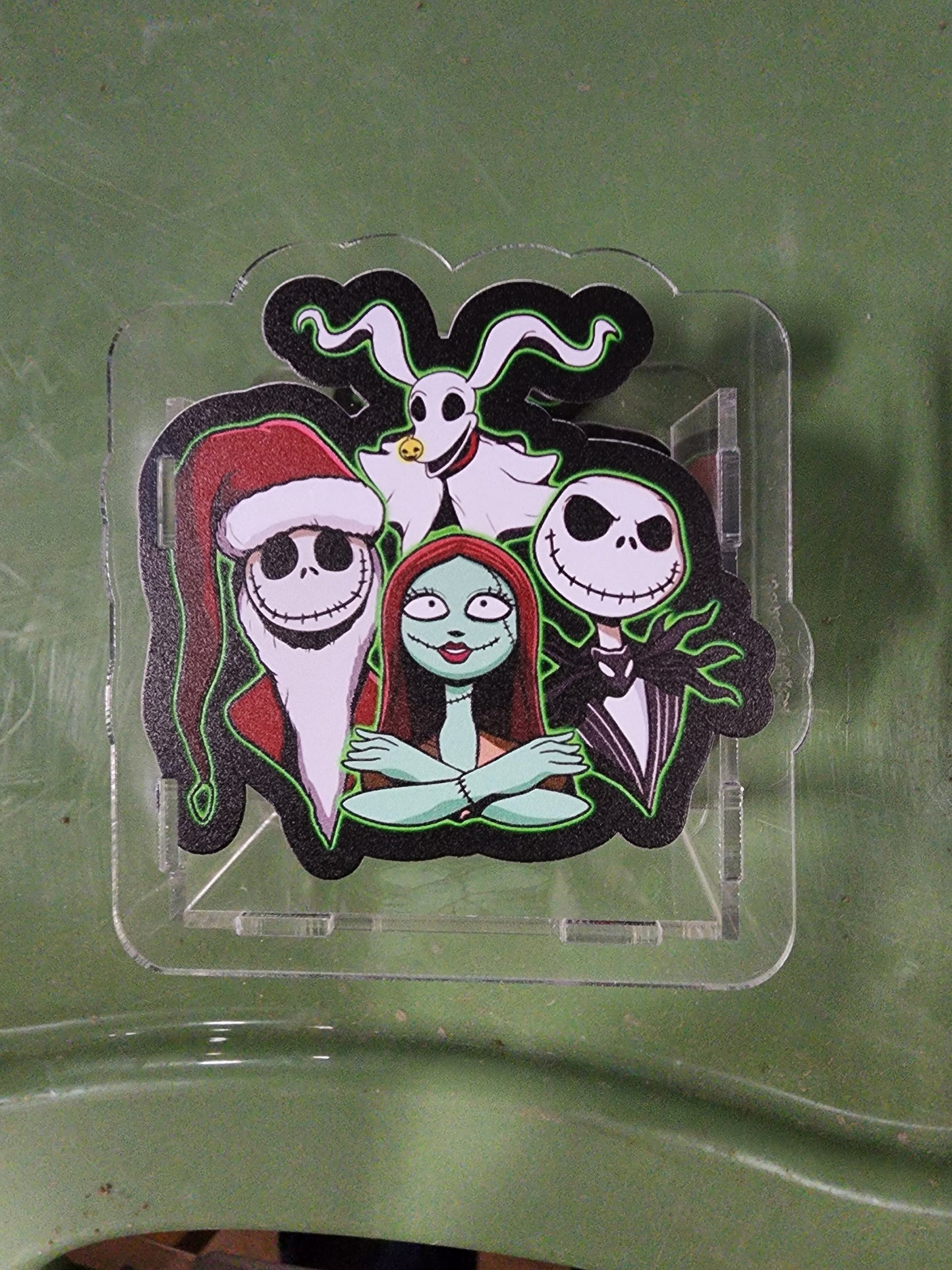 Acrylic Pen Holder with Decorative Front & Back – Made in the USA