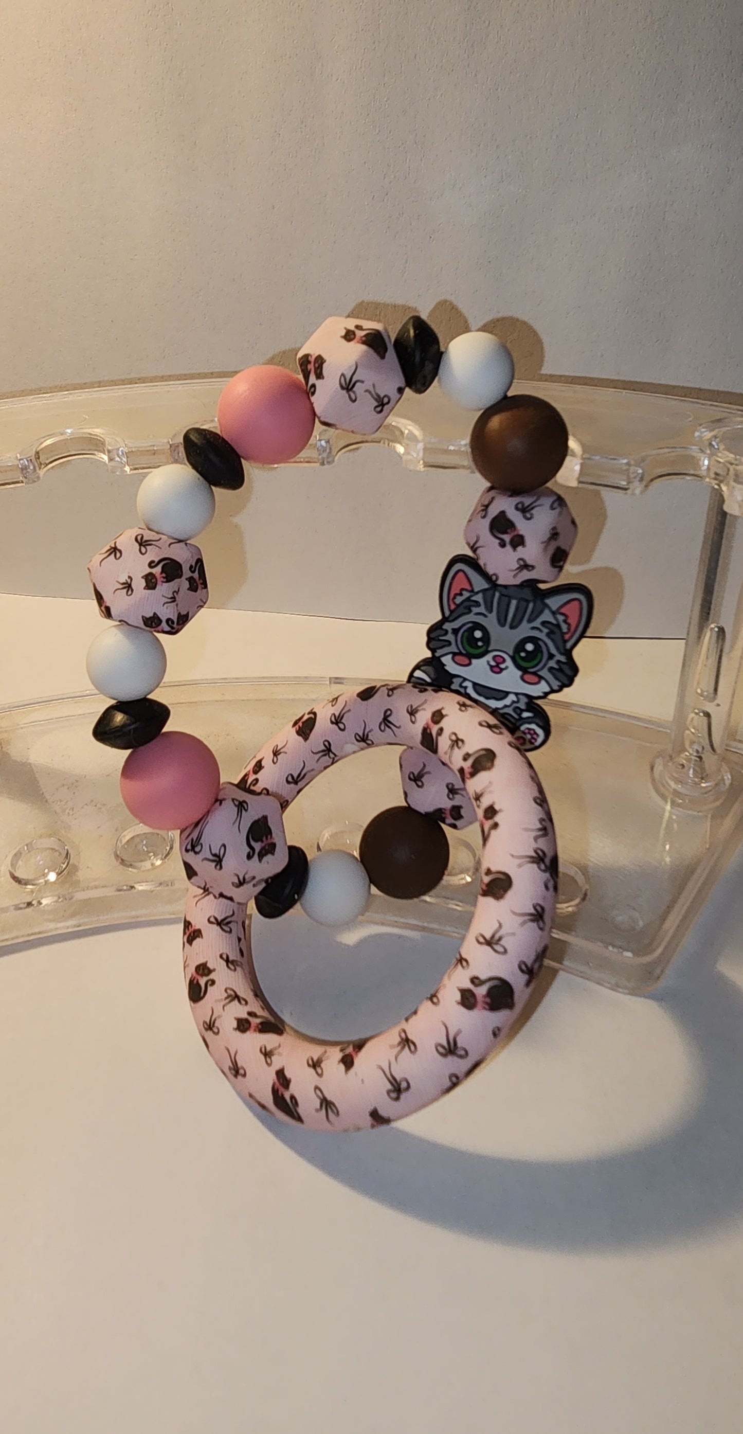Handmade Silicone and Beaded Teething Rings – Baby Teether, USA Made