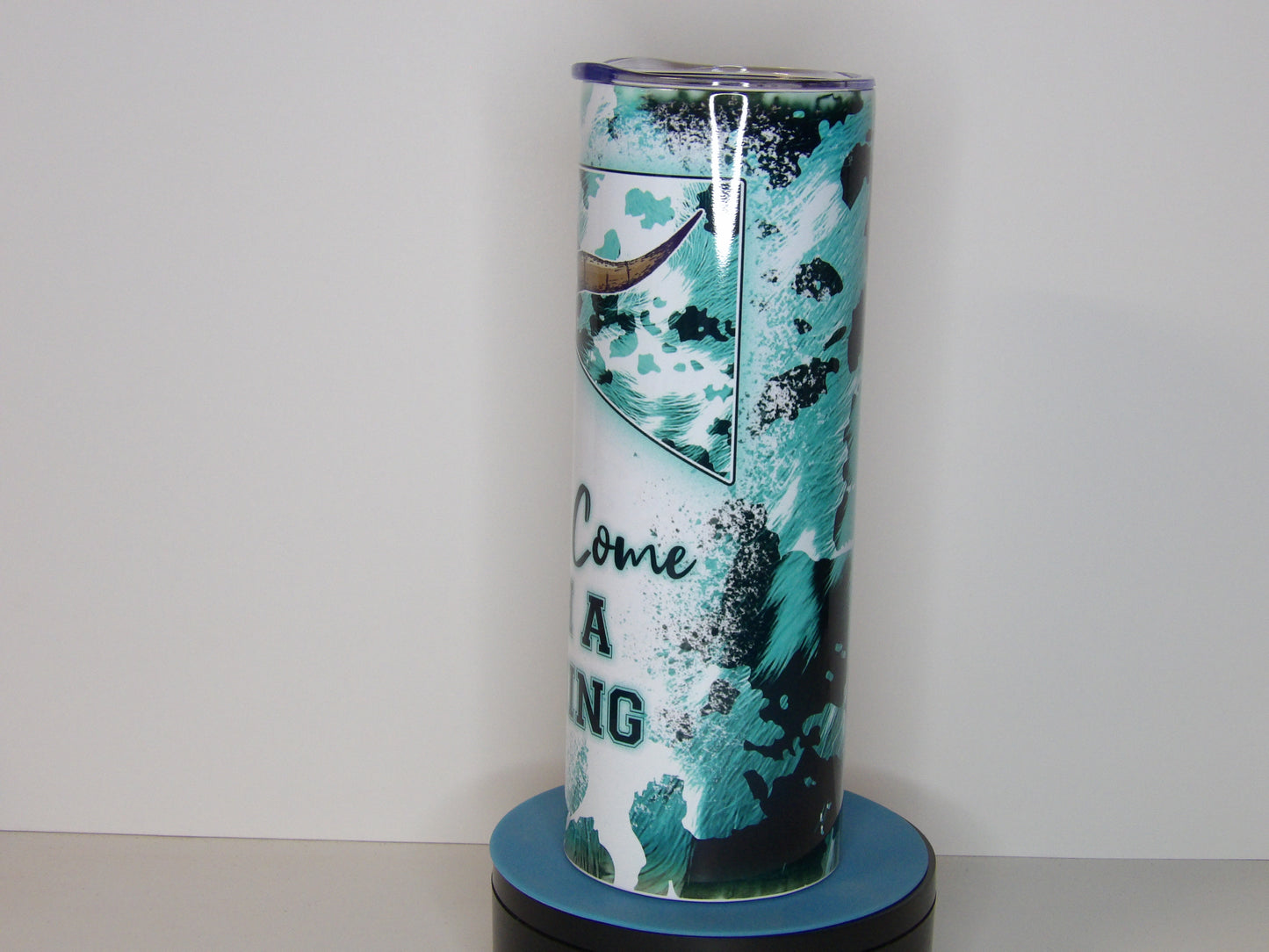 Yellow 35-20oz "Should've Come with a Warning" Tumbler – Western Skull Design