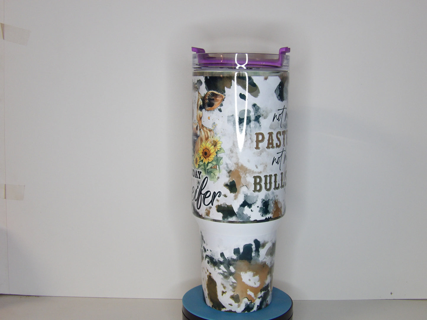 Red 21-40oz “Not Today Heifer” Tumbler