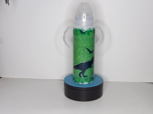 Handmade 8oz Baby Bottle with Handles – Multiple Designs – Made in the USA
