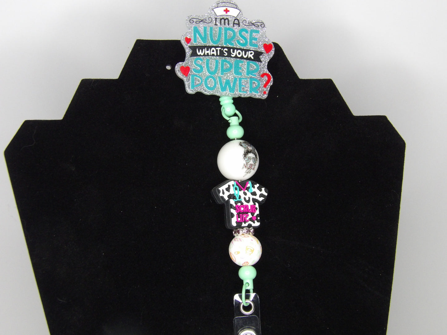 Beaded and Acrylic Badge Reels