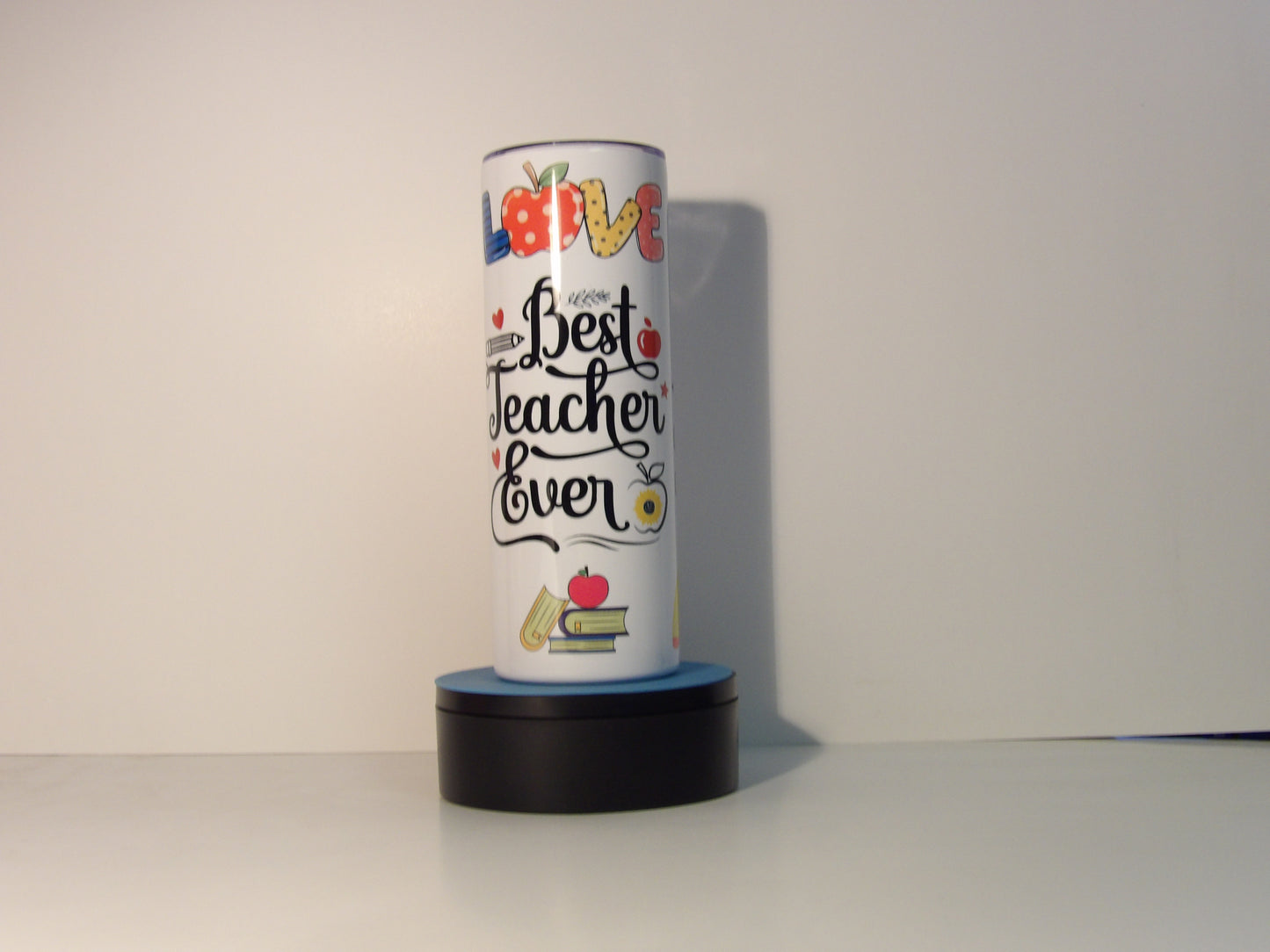 Teacher Stainless Steel Tumbler with Lid & Straw-20 oz