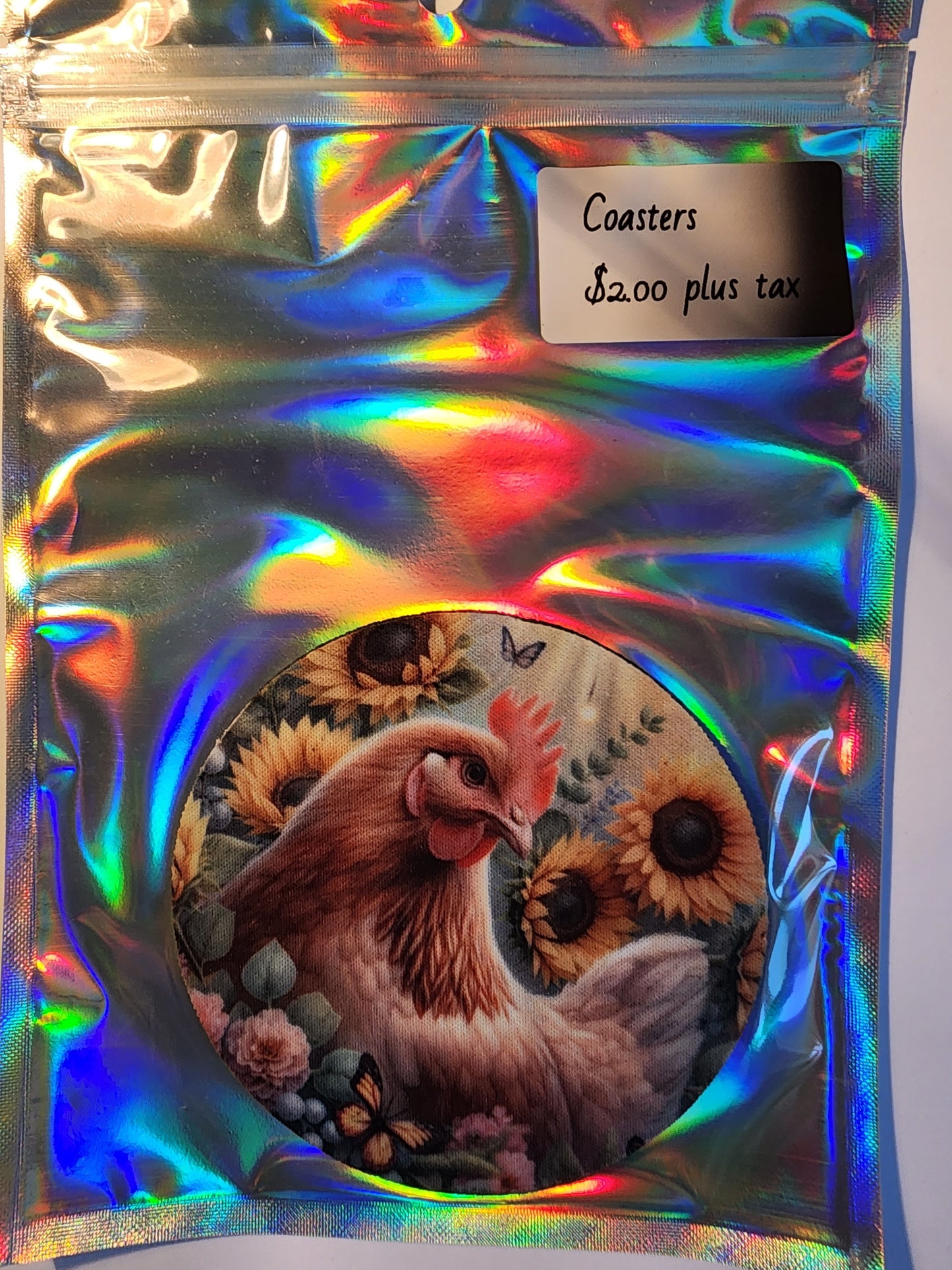 ☕ Coasters with Neoprene Bottom – Durable, Stylish & Made in the USA