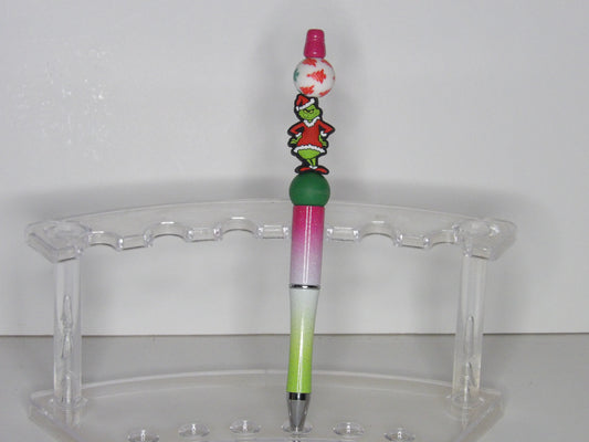 Festive Handmade Beaded Christmas Pens