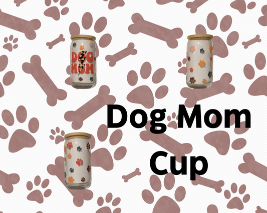 Dog Mom Glass Cup – The Perfect Gift for Pet Lovers