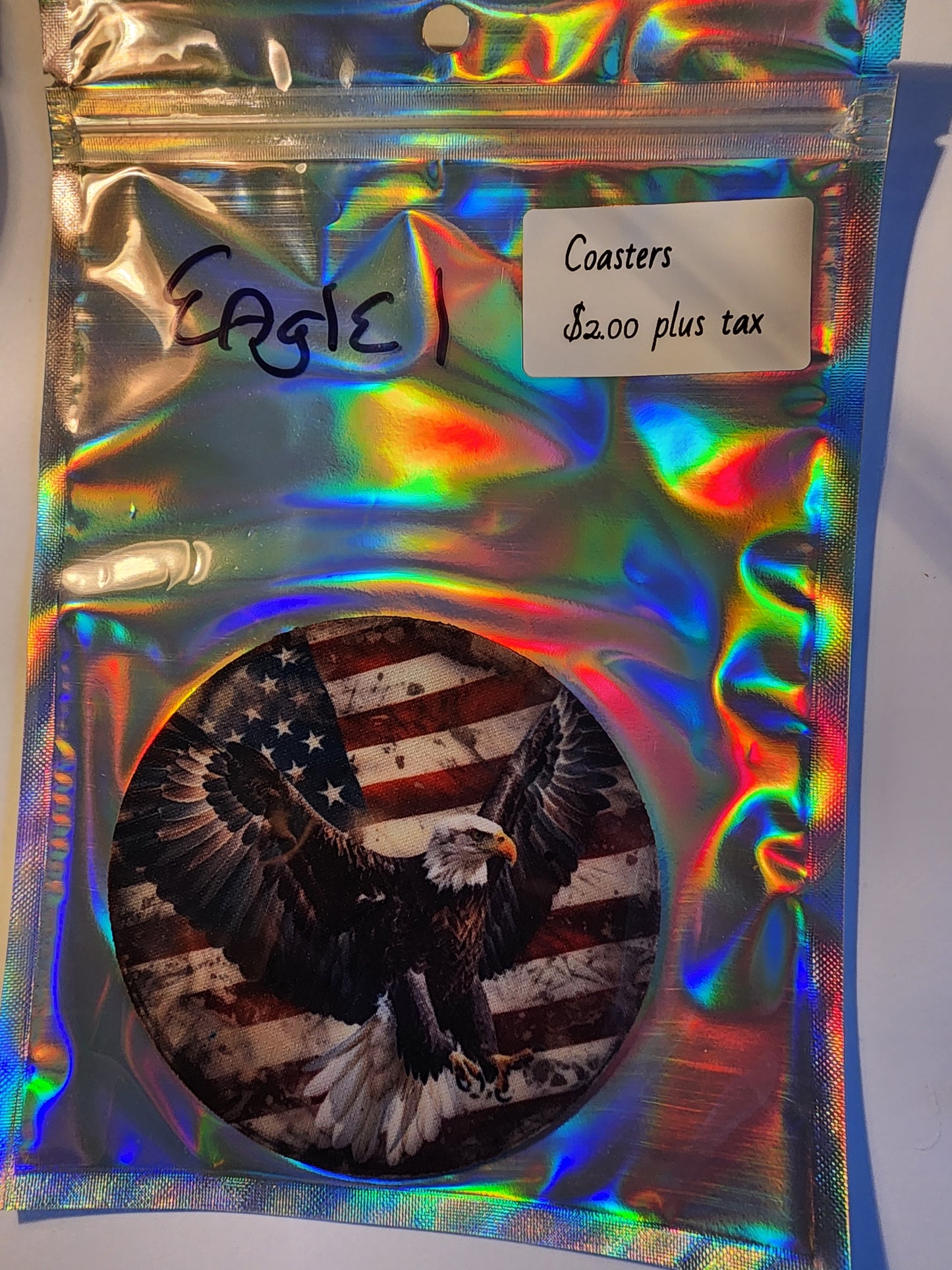 ☕ Coasters with Neoprene Bottom – Durable, Stylish & Made in the USA