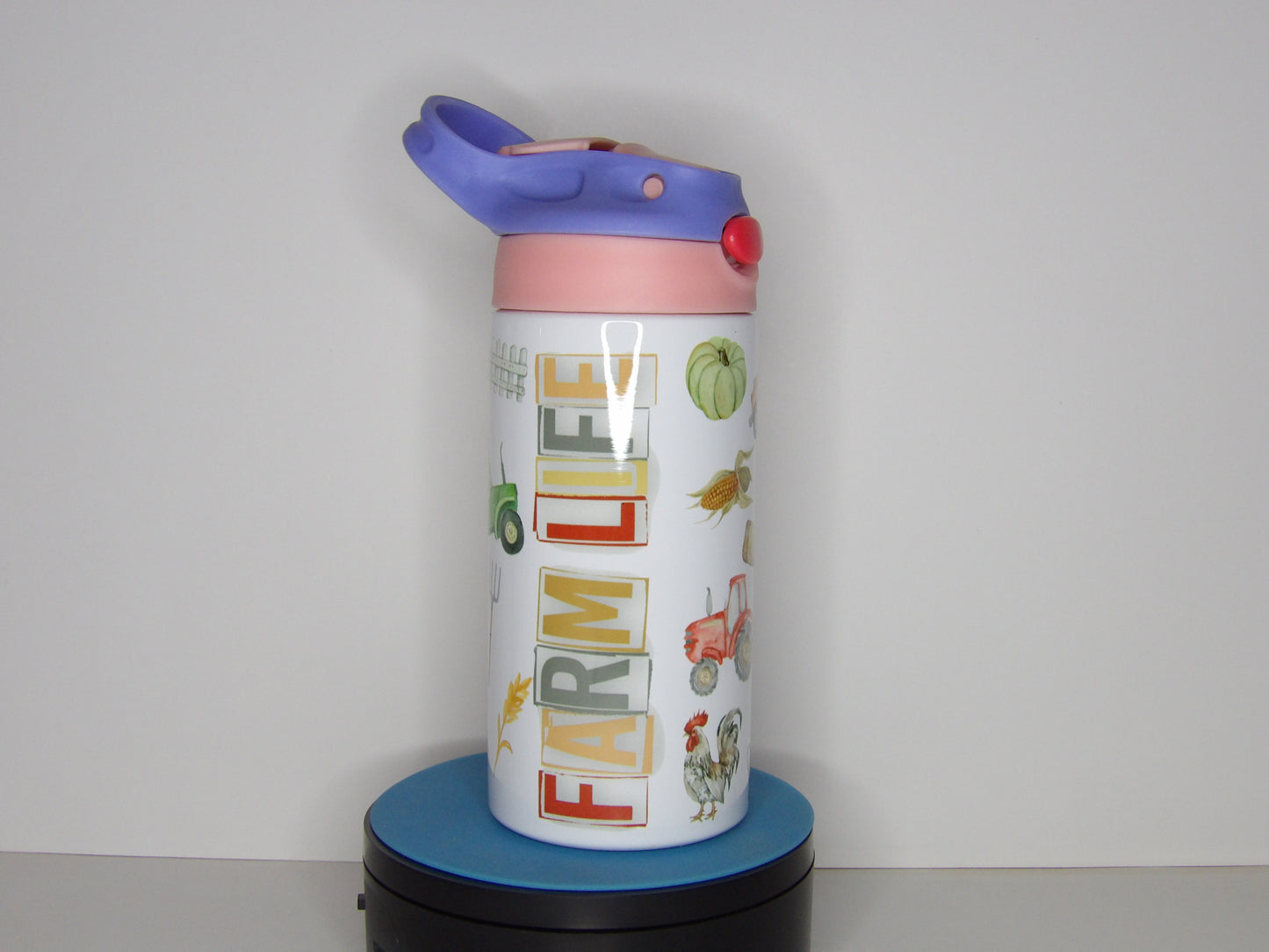Kids Pop-Up Straw Tumbler 12 oz – Handmade Personalized Children's Cup