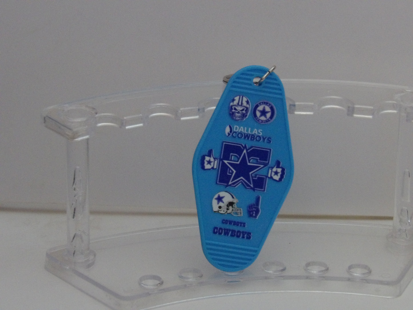 Retro Hotel Keychain with UV DTF Design