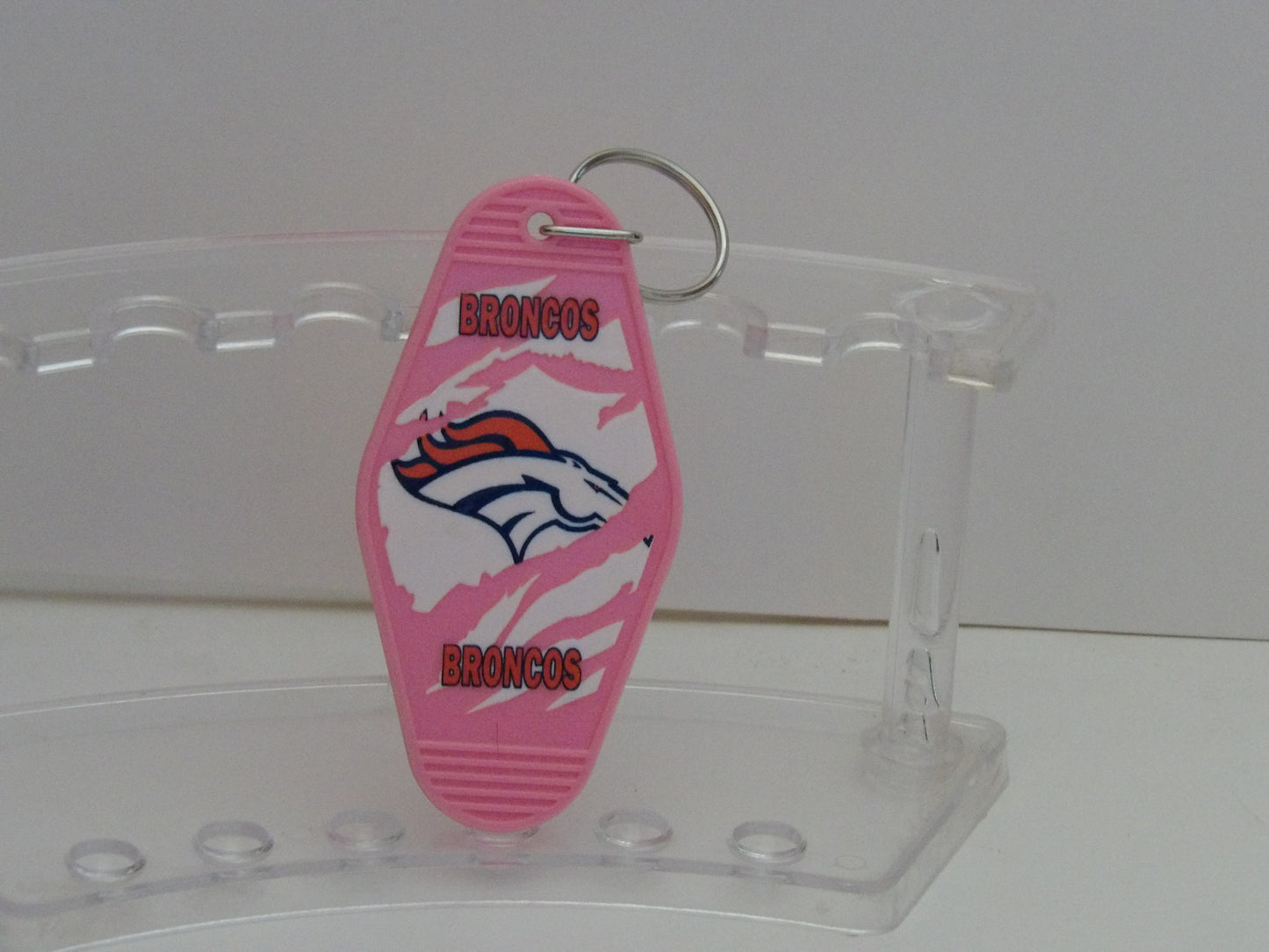 Retro Hotel Keychain with UV DTF Design