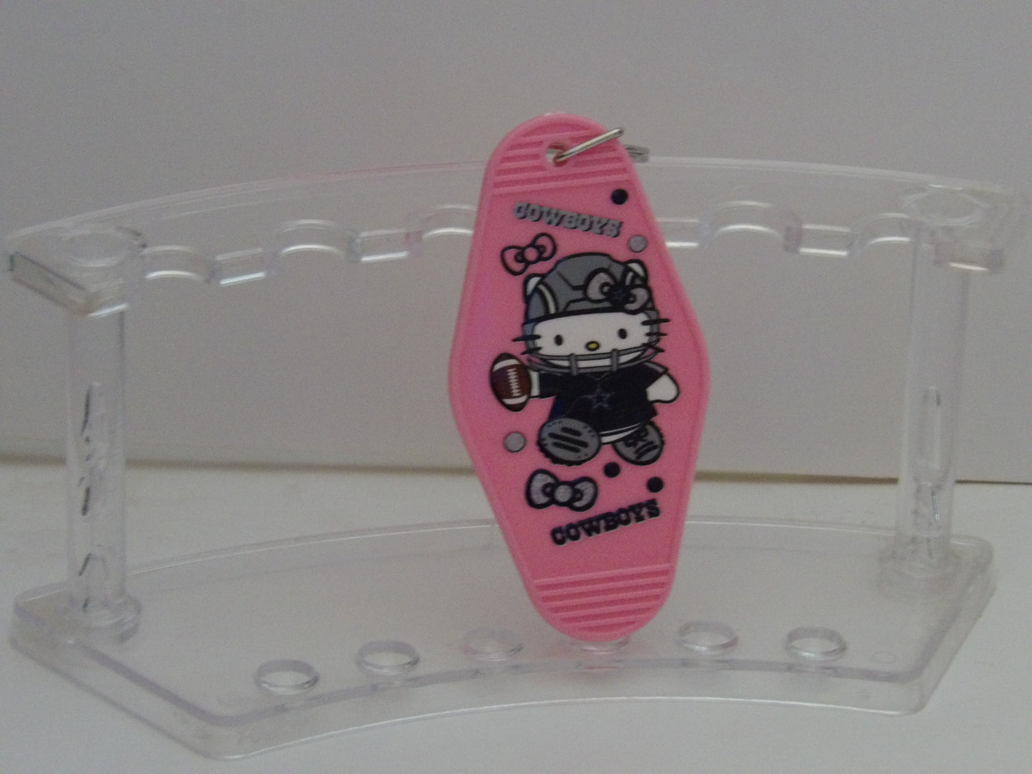 Retro Hotel Keychain with UV DTF Design