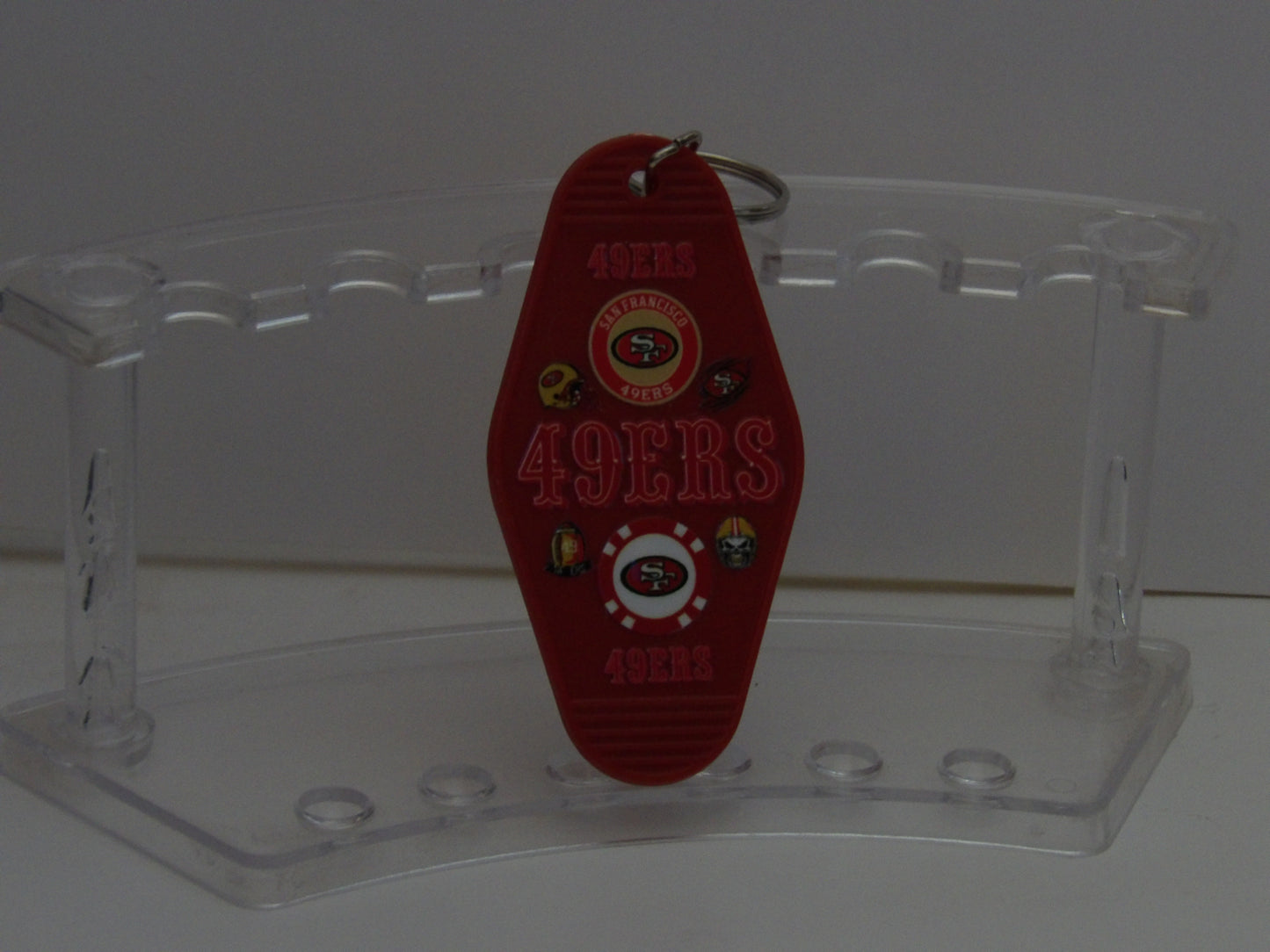 Retro Hotel Keychain with UV DTF Design