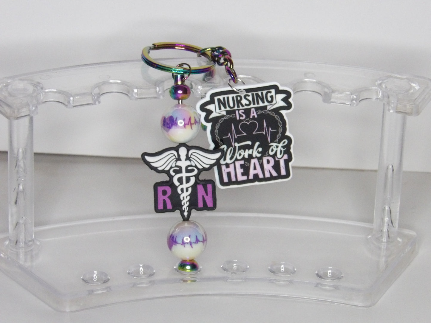 🔑 Handmade Beaded Keychains – Colorful, Durable, and Customizable