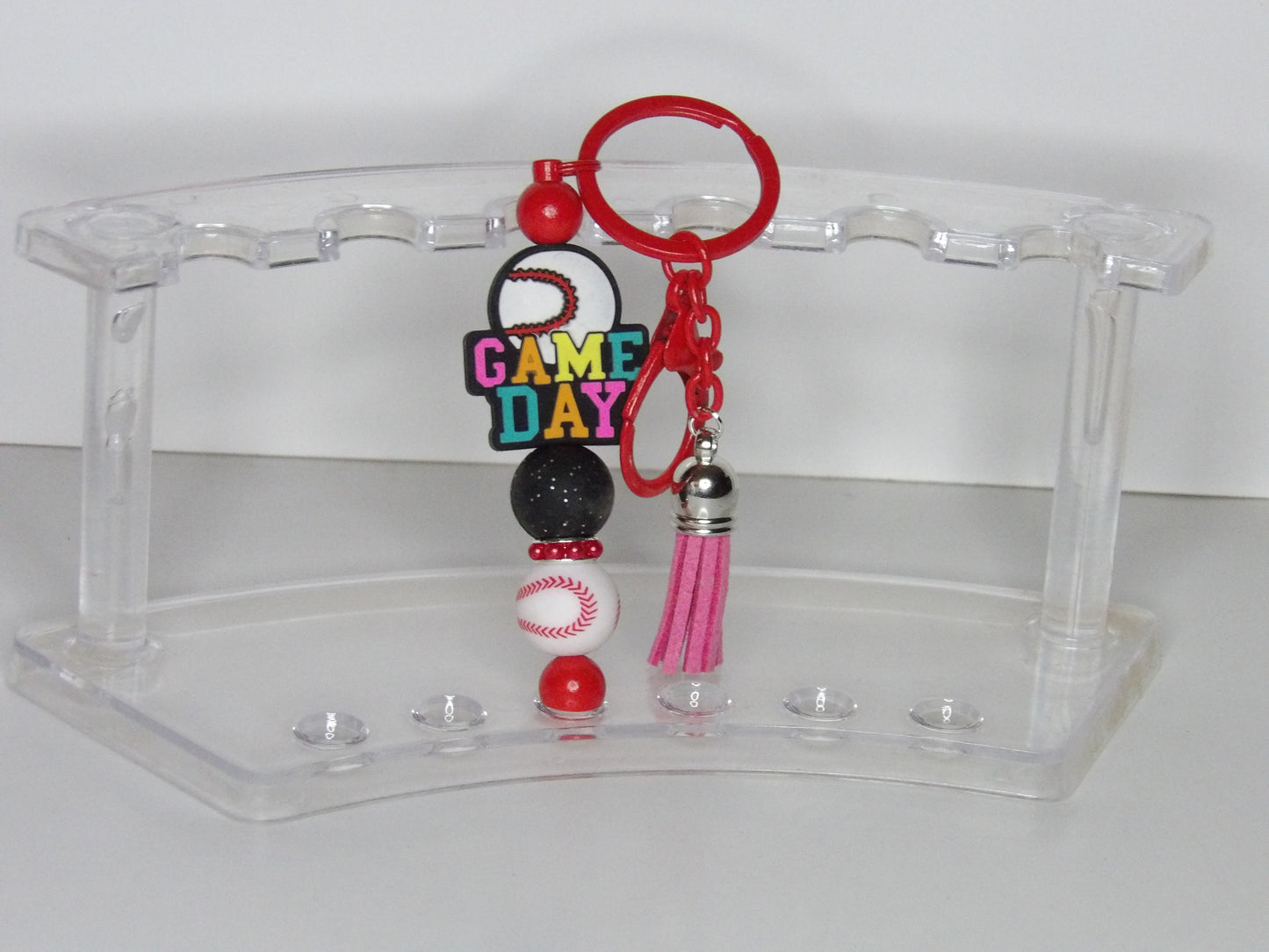 Beaded Sports & School Spirit Keychains – Handmade in the USA