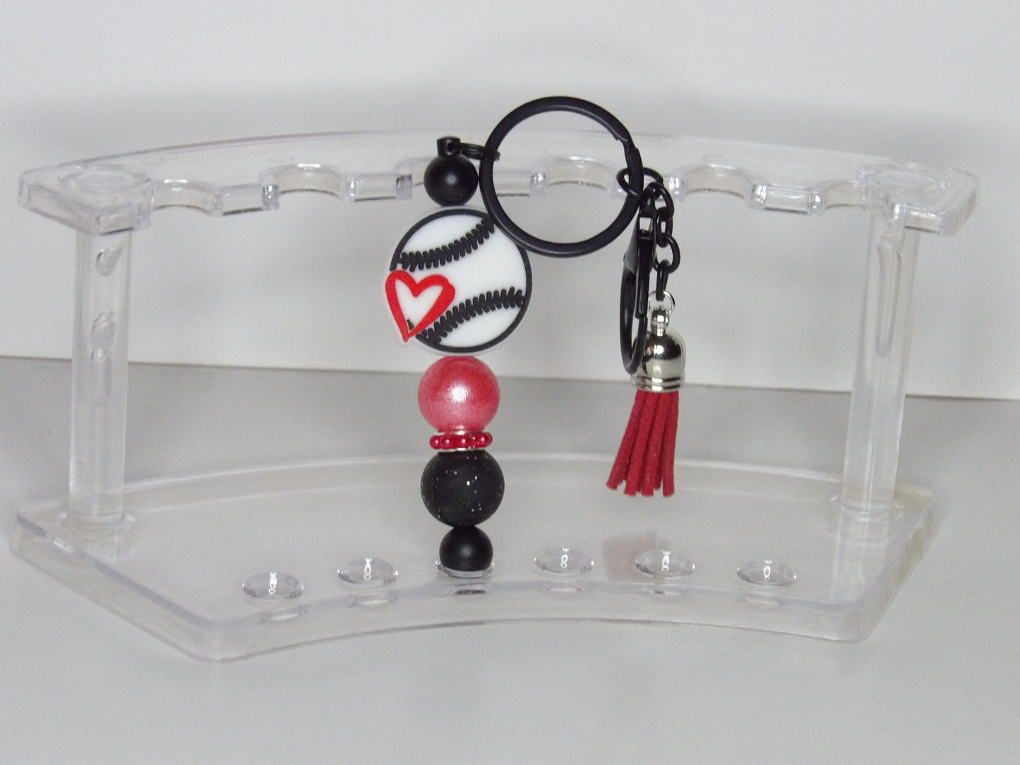 Beaded Sports & School Spirit Keychains – Handmade in the USA