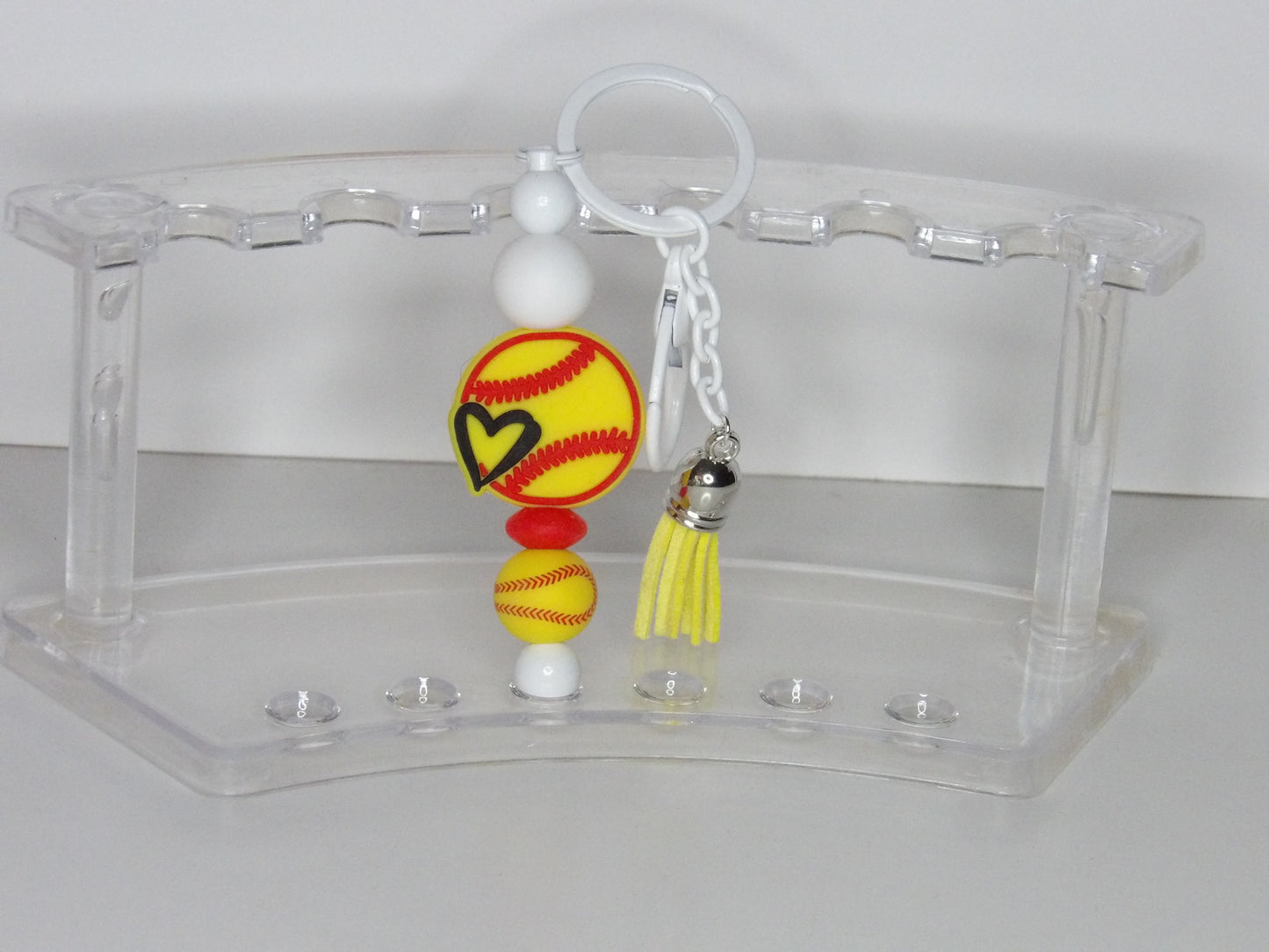 Beaded Sports & School Spirit Keychains – Handmade in the USA