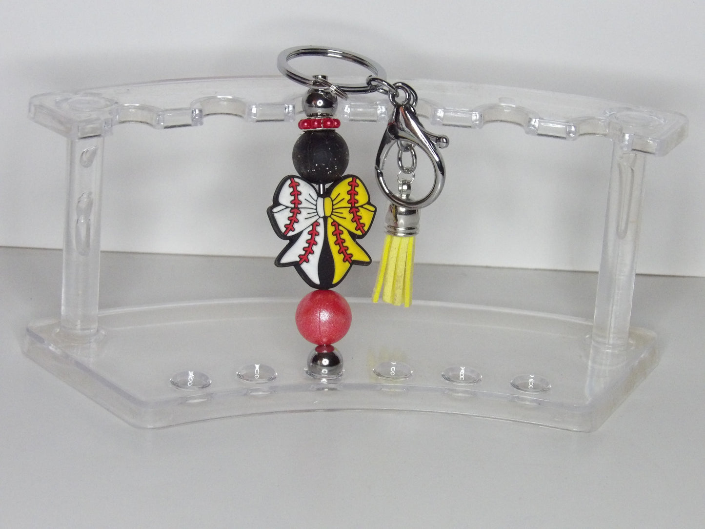Beaded Sports & School Spirit Keychains – Handmade in the USA