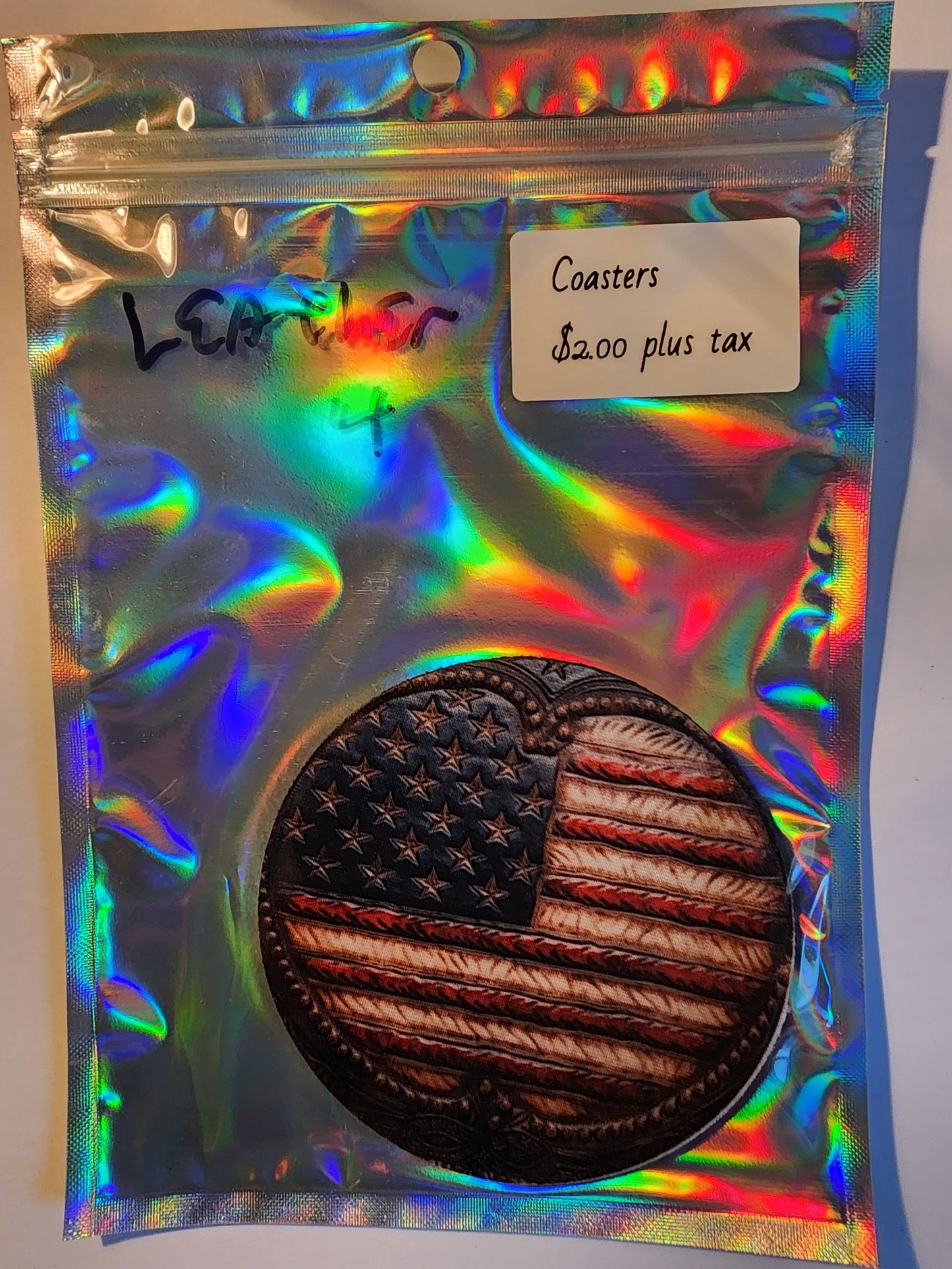 ☕ Coasters with Neoprene Bottom – Durable, Stylish & Made in the USA