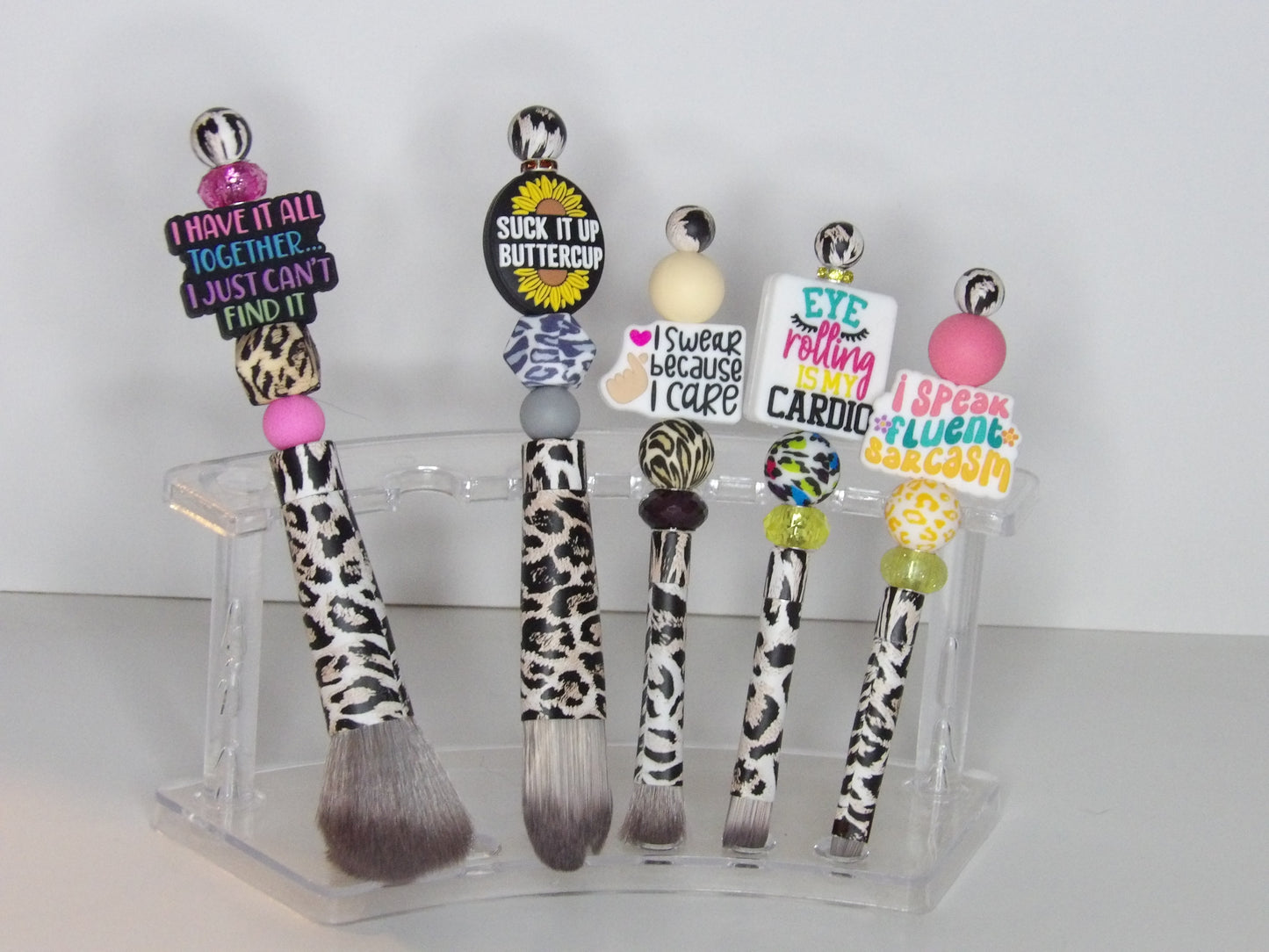 Handmade Beaded Makeup Brush Set
