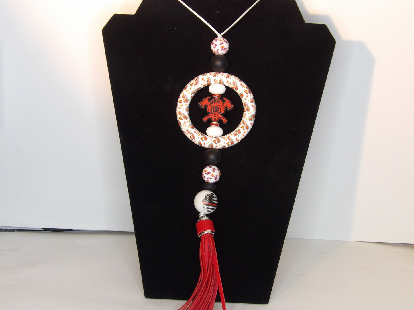 🚗 Beaded Car Charms with Long Tassel – Handmade, Customizable & Made in the USA