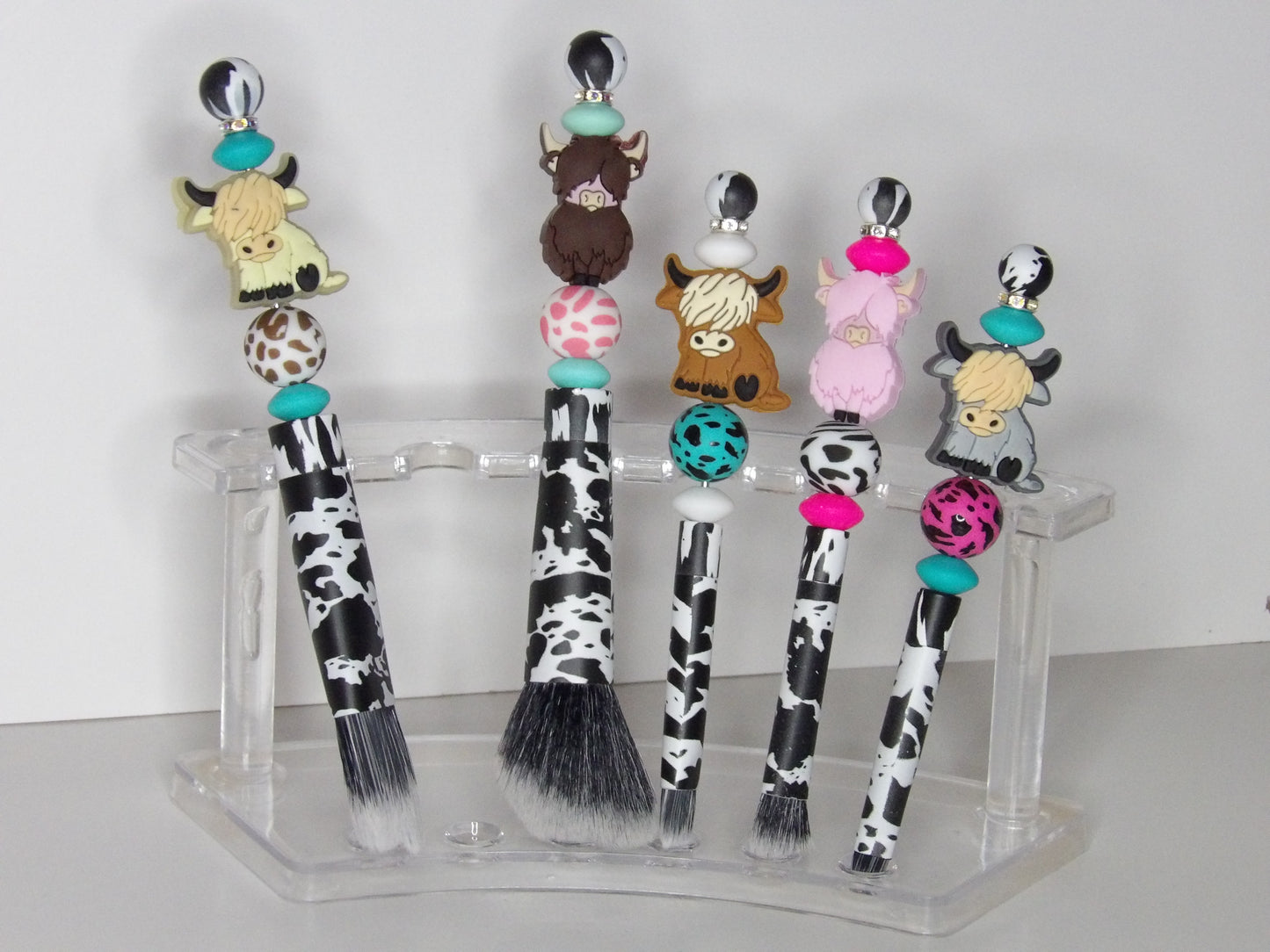Handmade Beaded Makeup Brush Set