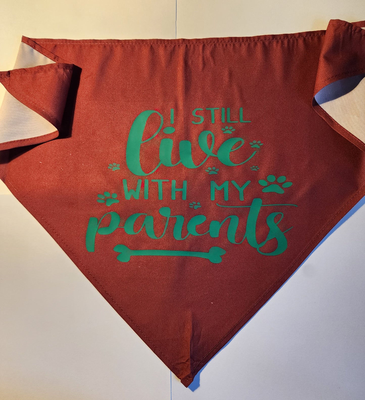 🐶 Handmade Dog Bandana (Medium)– Fits Up to 20” Neck, Customizable & Made in the USA