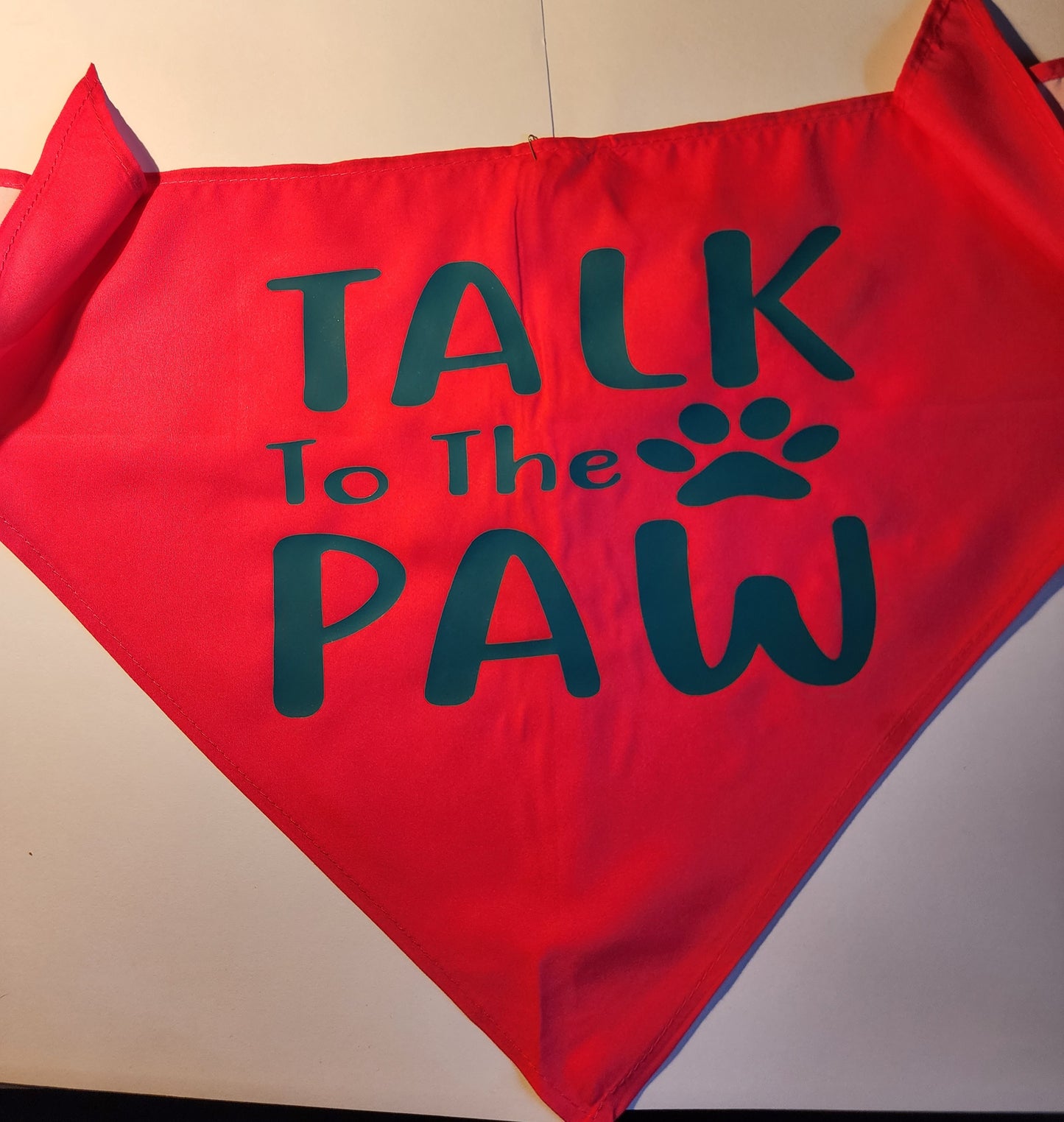 🐶 Handmade Dog Bandana (Medium)– Fits Up to 20” Neck, Customizable & Made in the USA